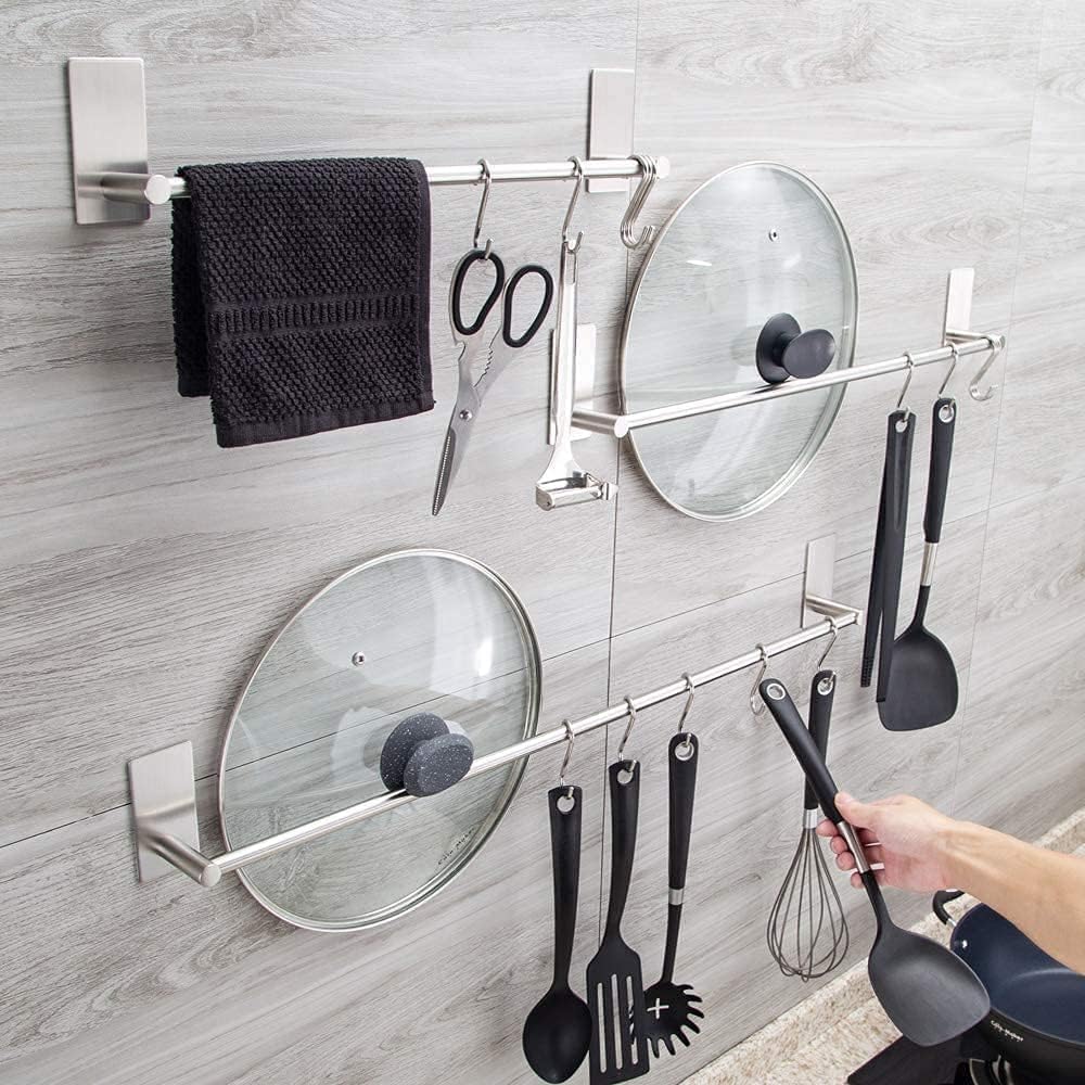 ARTOYS 20-Pack Stainless Steel S Hooks, 3 Inches, 4mm Diameter, 50lbs Load Capacity - Solid Forged, Heavy Duty Hooks for Home, Garage, RV, Outdoor, and Industrial Use