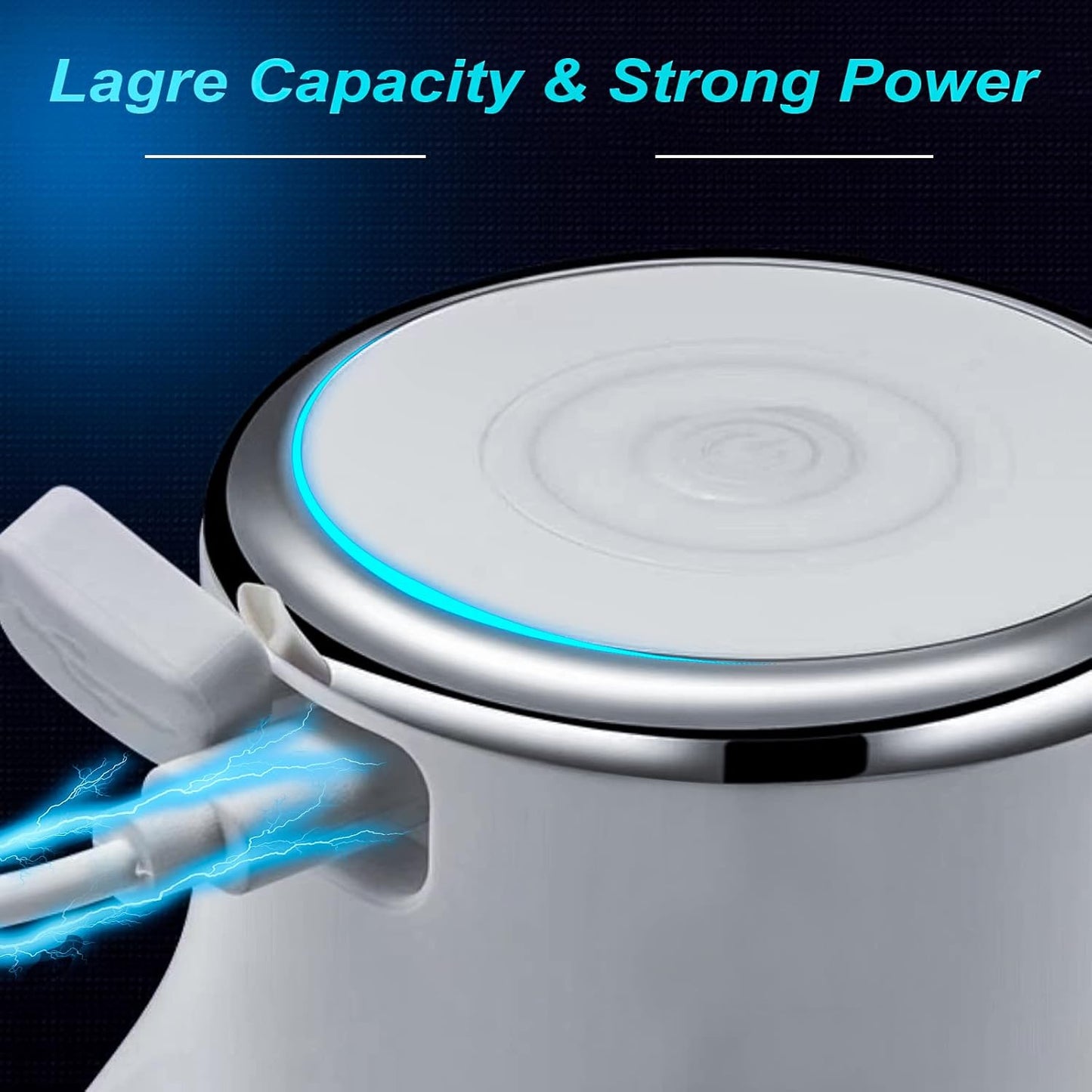 Vegetable Chopper, 100ML Electric Garlic Chopper, USB Rechargeable Mini Blender, Powerful Small Food Processor, Blender to Vegetable, Wireless Food Cutter for Ginger, Chili, Fruit, Meat, etc