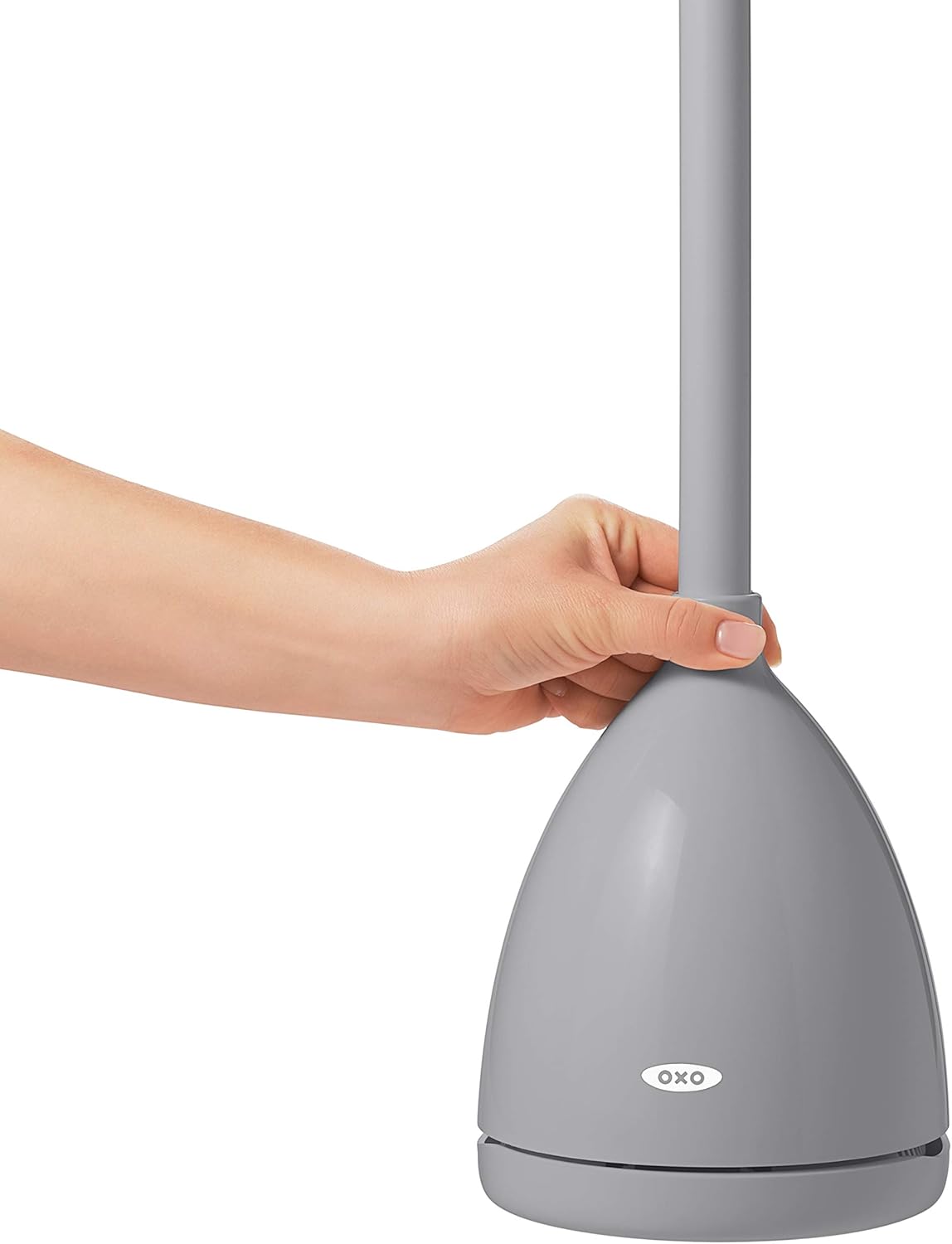 OXO Good Grips Toilet Plunger with Holder - Gray 6.3 x 24