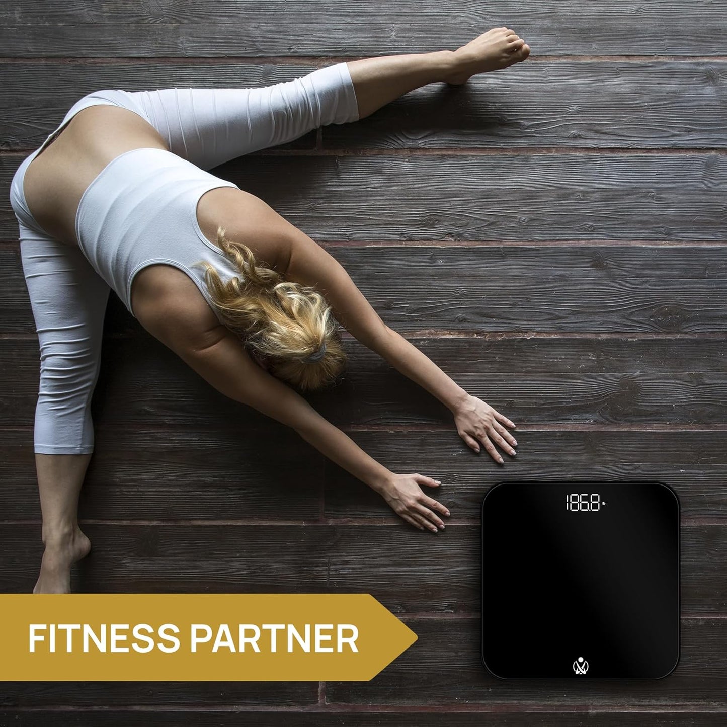 INEVIFIT Bathroom Scale, Highly Accurate Digital Bathroom Body Scale, Measures Weight up to 400 lbs. Includes Batteries