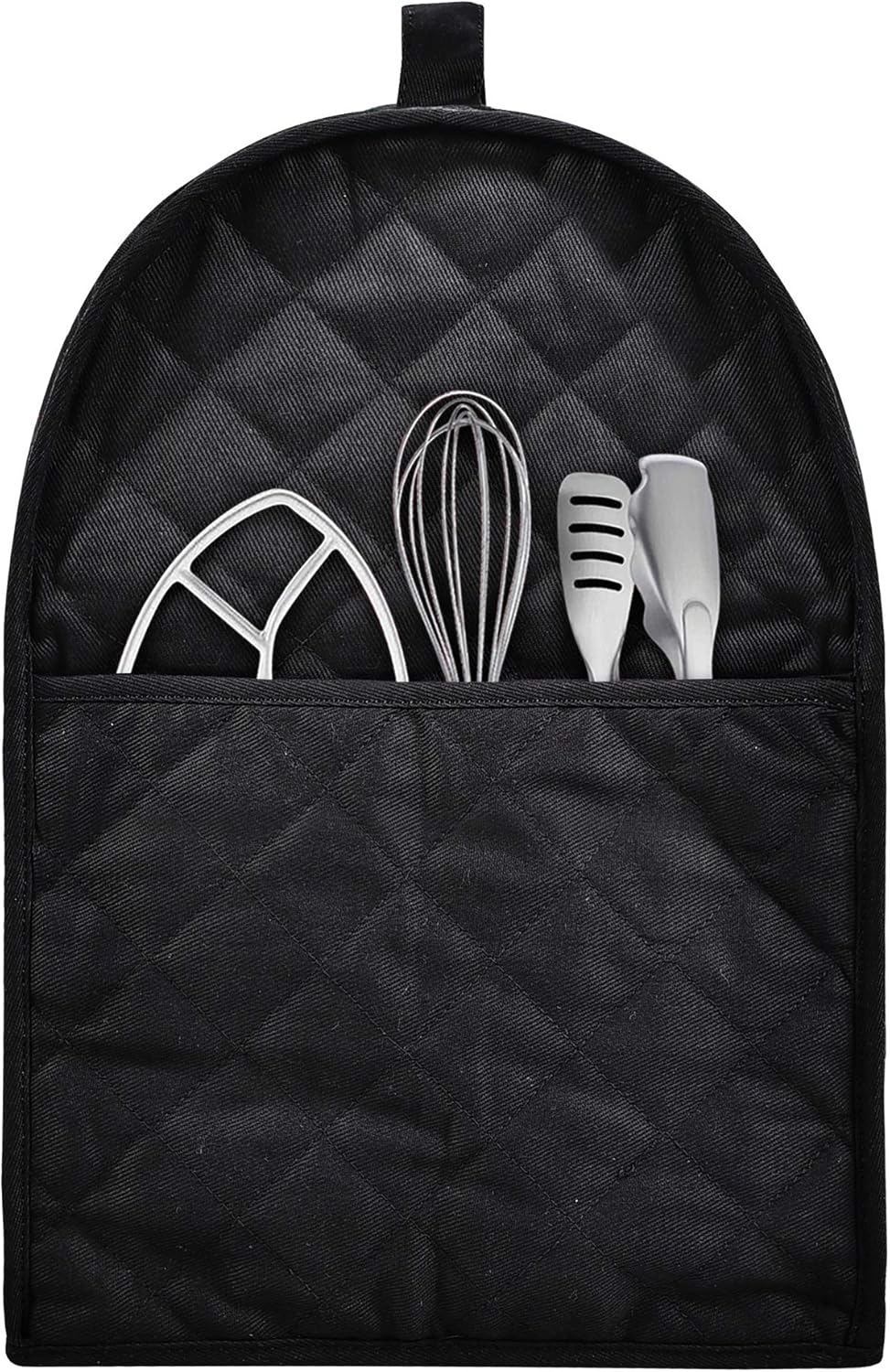 Stand Mixer Cover compatible with Kitchenaid Mixer, Fits All Tilt Head & Bowl Lift Models,The Fabric Is Pure Cottot,Soft, Not Easy to Fade, Not Easy To Pilling. (Fits for 6-8 Quart, Black)