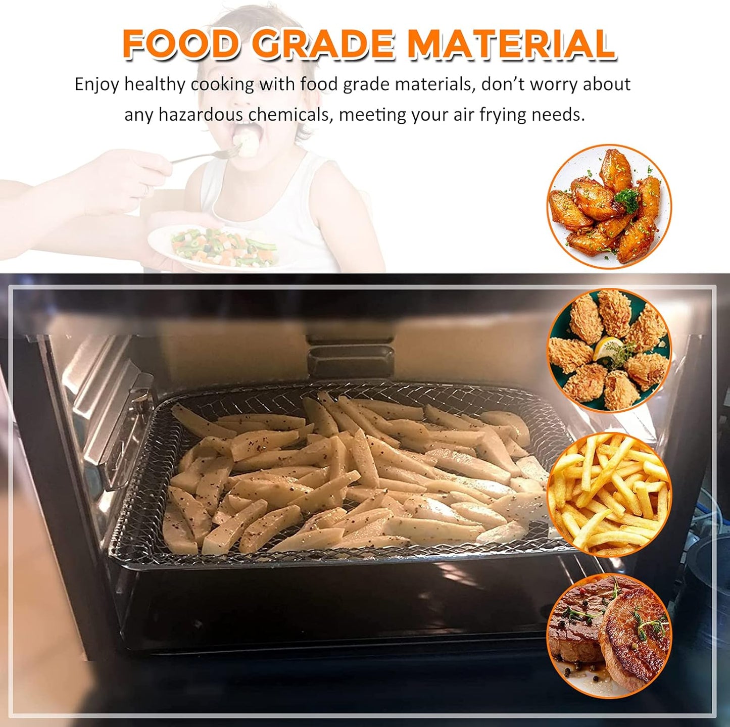 2PCS Air Fryer Drip Tray for PowerXL 6QT, 10QT Air Fryers, Upgraded Air Fryer Drip Pan Replacement Parts for PowerXL Vortex Air Fryer Pro Plus, Nonstick, Dishwasher Safe