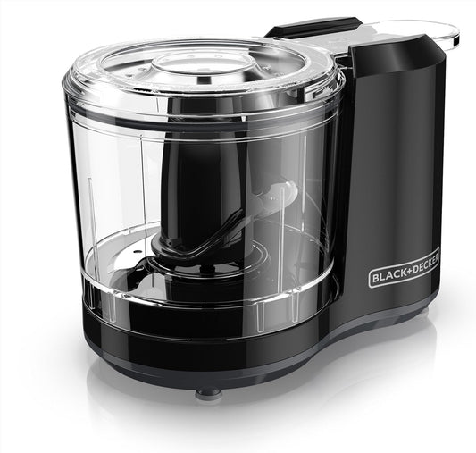 BLACK+DECKER 1.5-Cup Electric Food Chopper, One Touch Pulse, 150W Motor, Mini Food Processor, Stay-Sharp Blade, Dishwasher Safe