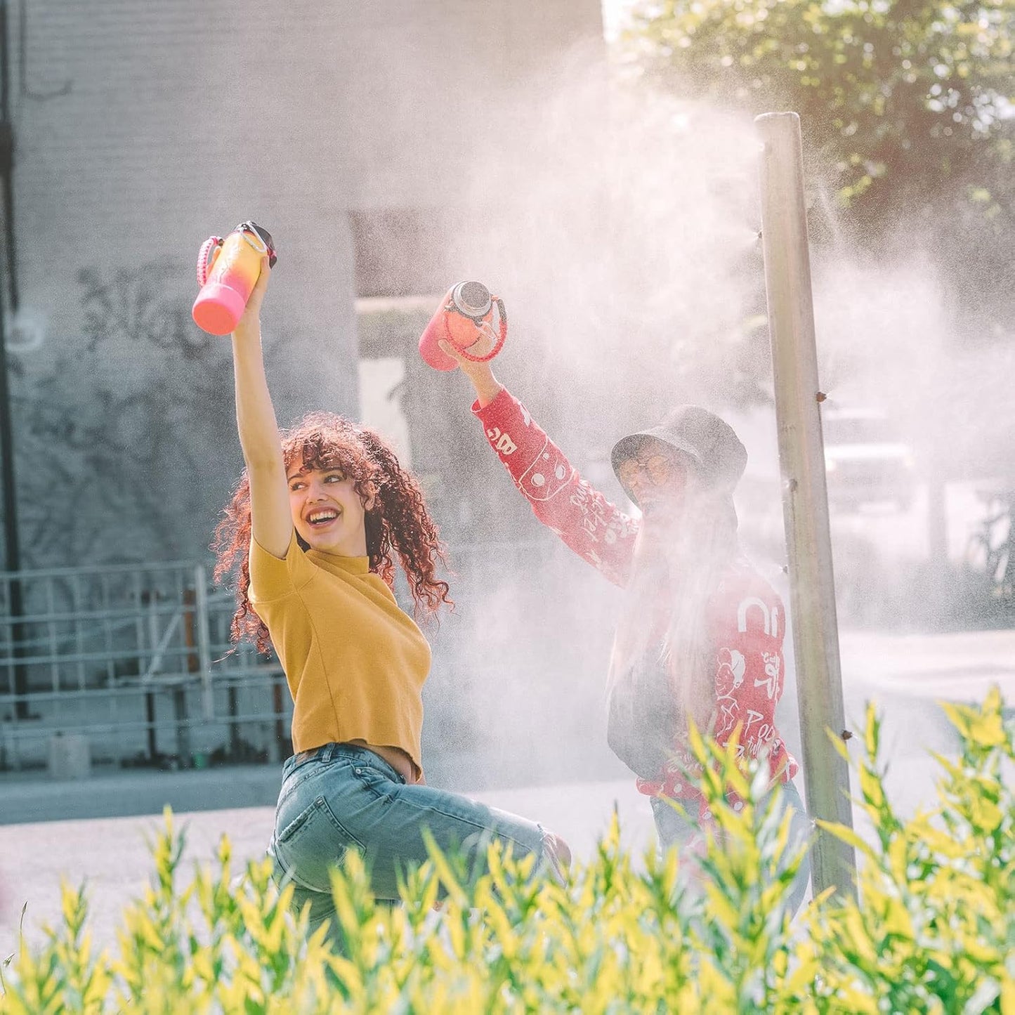 Farsea Insulated Water Bottle With Paracord Handle, Protective Boot and 2 Lids (Straw Lid & Spout Lid), Stainless Steel Water Bottle Wide Mouth, Double Wall Sweat-Proof BPA-Free, 18 oz