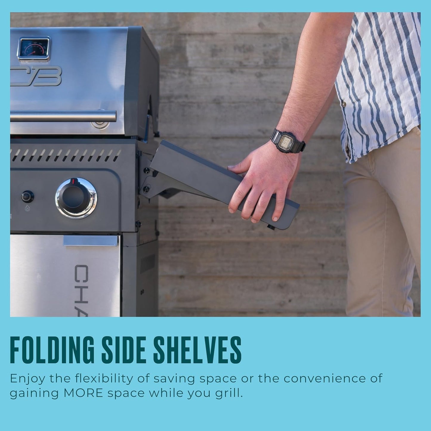 Charbroil Performance Series 2-Burner Gas Grill Cabinet, Stainless Steel - 463638125