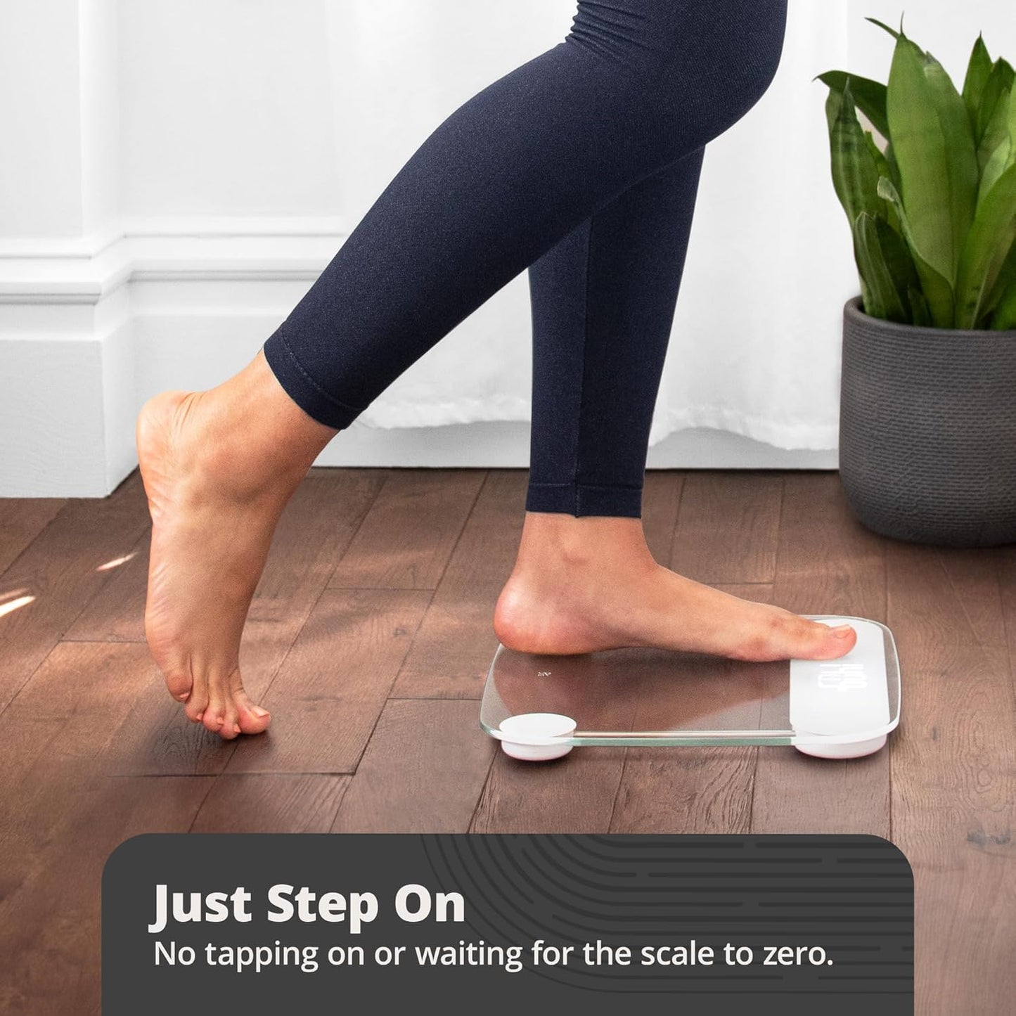 Greater Goods Digital AccuCheck Bathroom Scale for Body Weight, Capacity up to 400 lbs, Batteries Included, Clear