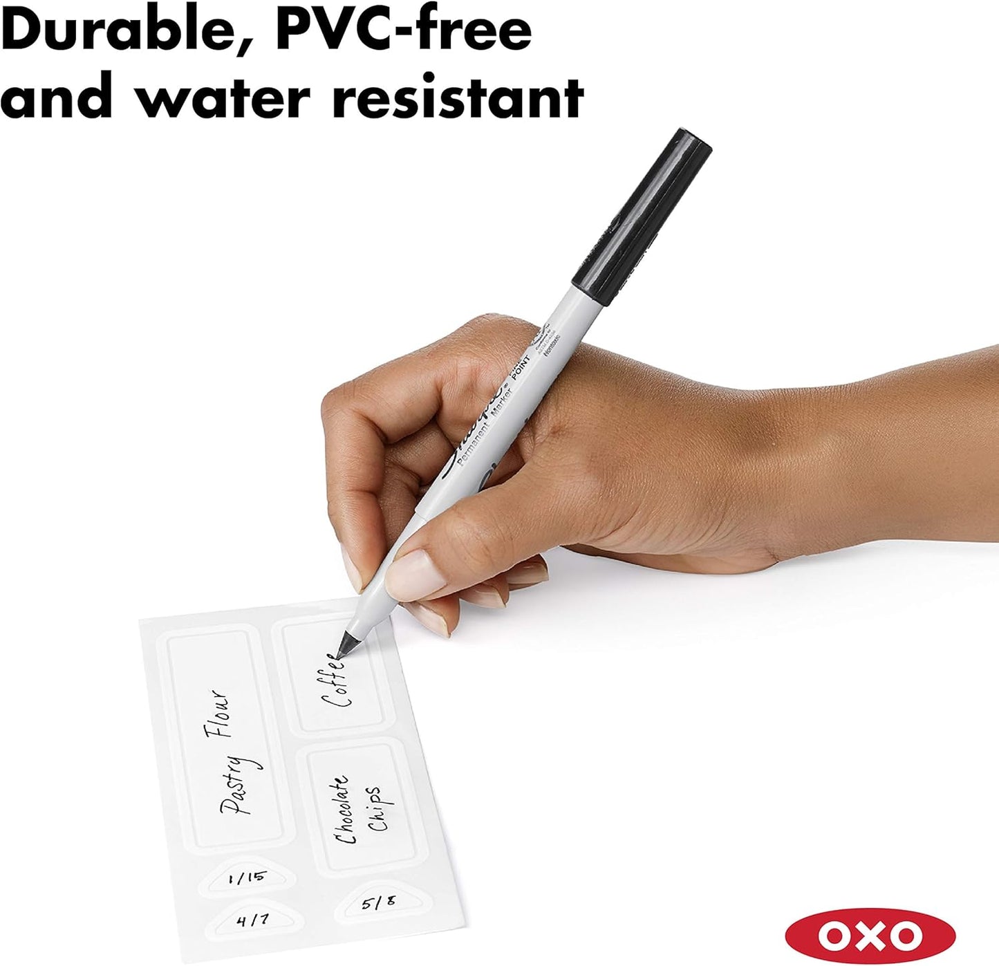 OXO Good Grips POP Container Removable Labels,White