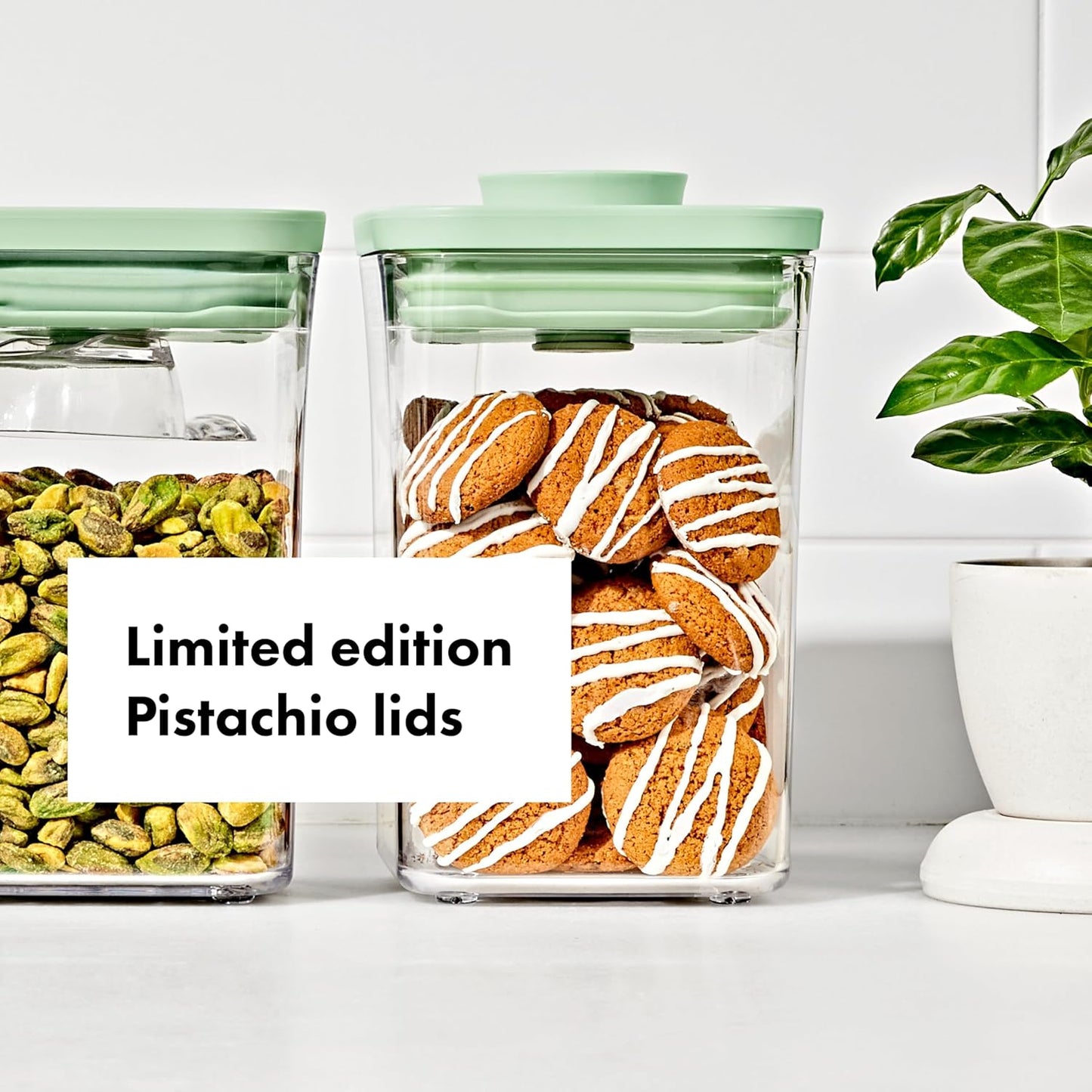 OXO Good Grips 3-Piece POP Container Set with Mini Scoops - Limited Edition Pistachio