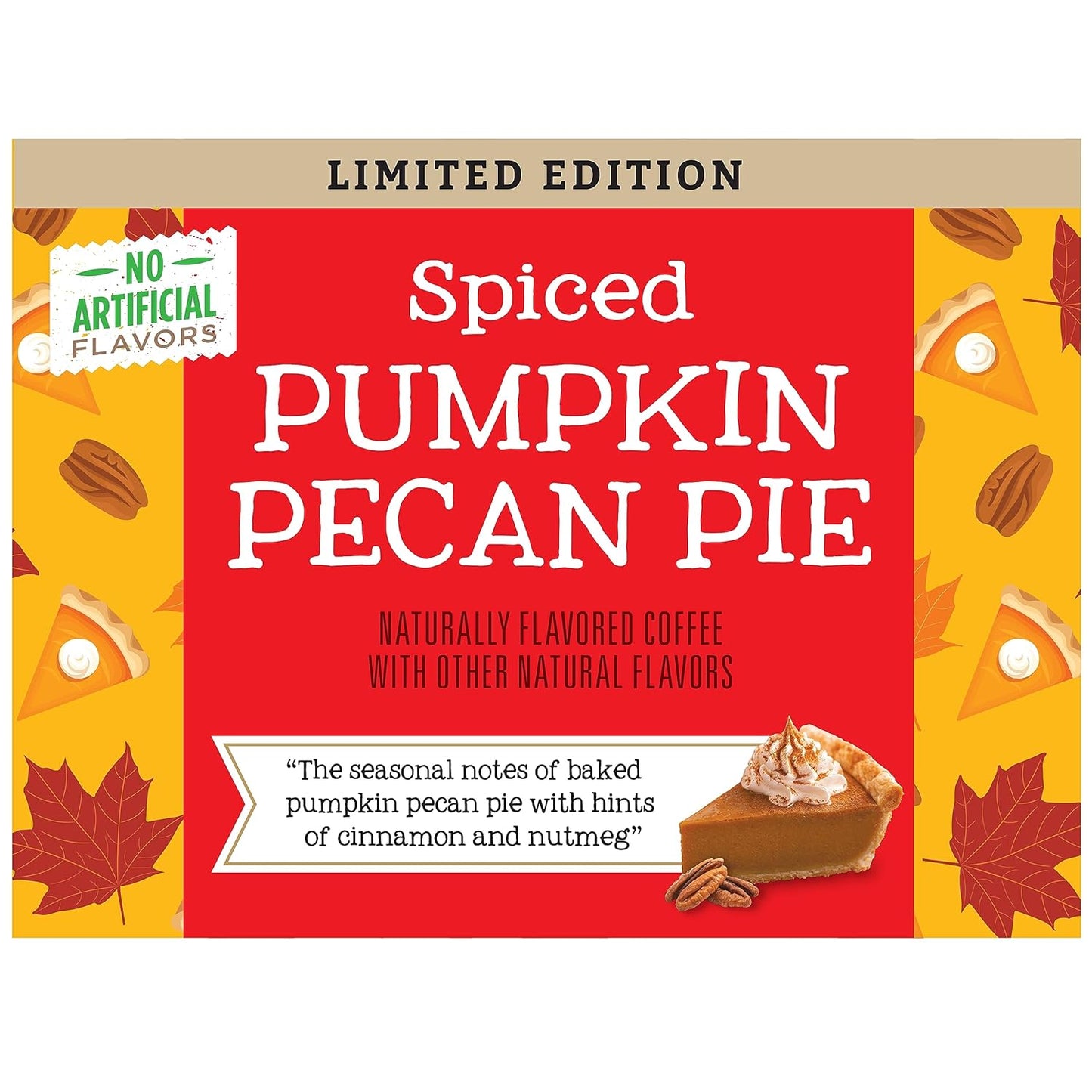 Community Coffee Spiced Pumpkin Pecan Pie Flavored Ground Coffee, Limited Edition, Medium Roast, 11 oz Bag (Pack of 6)