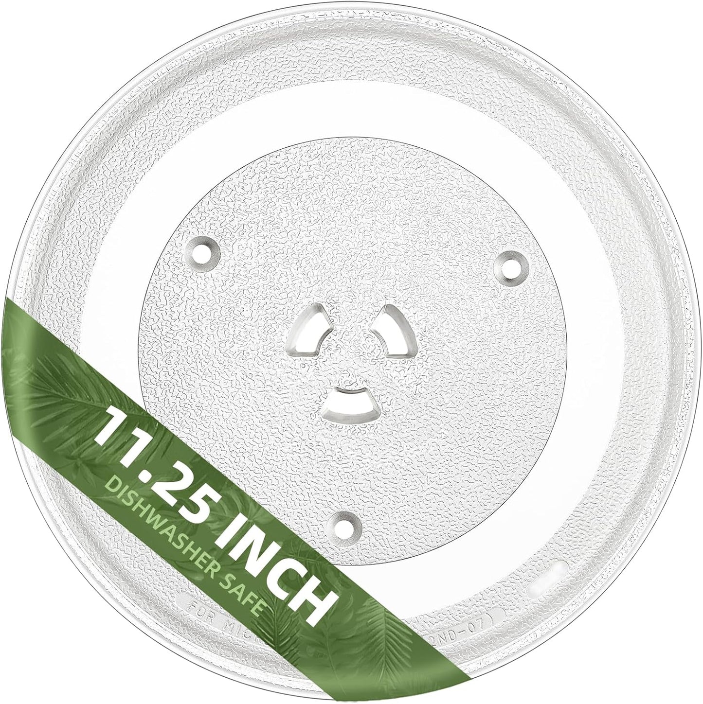 11.25" Microwave Glass Plate Replacement Compatible with GE WB49X10097 WB49X10034 Samsung DE74-20102D DE63-00536A DE63-00624A and 11 3/8" Panasonic Microwave Glass plate Replace
