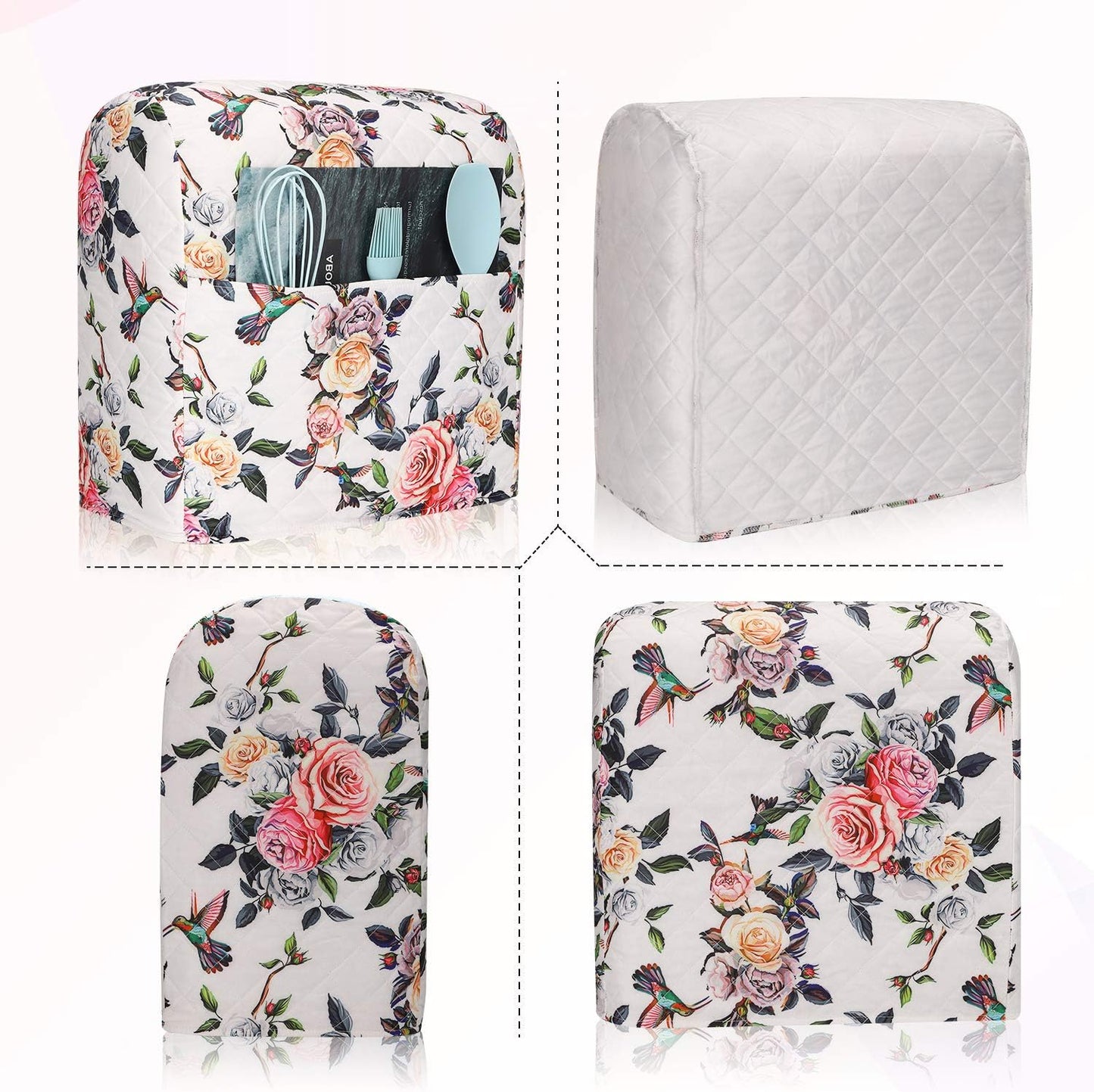 KitchenAid Mixer Cover with Pockets, Fits 5-8 Quart KitchenAid Mixers