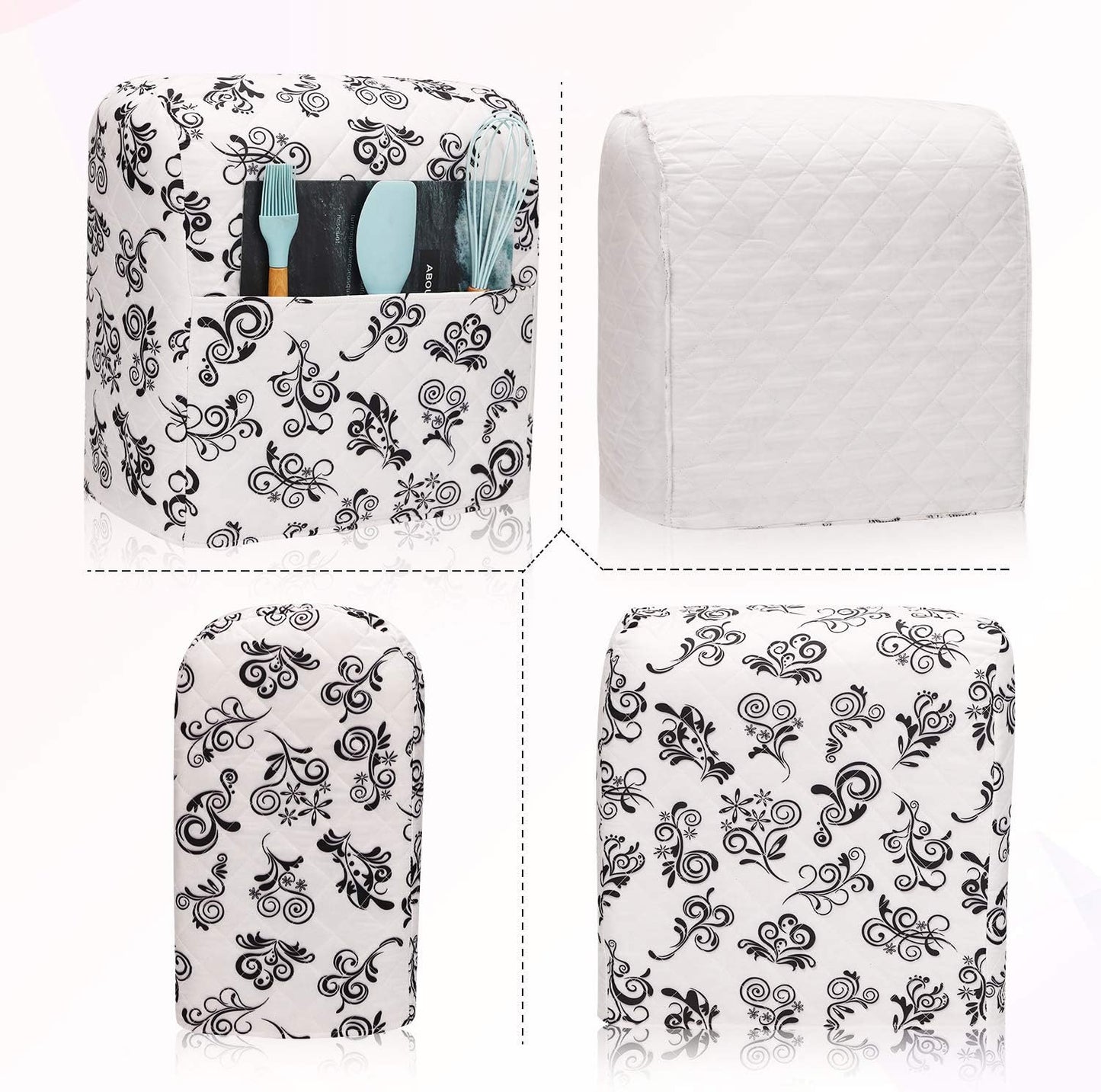 Kitchen Aid Mixer Cover,Kitchen Stand Mixer Cover Compatible With 5-8 Quart Kitchenaid Hamilton Mixers,Kitchen Aid Covers for Stand Mixer With Pockets,Kitchen Aid Mixer Assecories