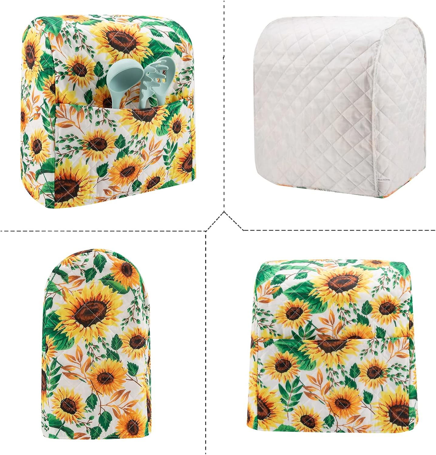 Kitchen Aid Mixer Cover Compatible with 6-8 Quarts Kitchen Aid/Hamilton Stand Mixer/Tilt Head & Bowl Lift Model,Flower Print Mixer Cover Pioneer Woman Kitchen Accessories,Kitchen Aid Mixer Accessories