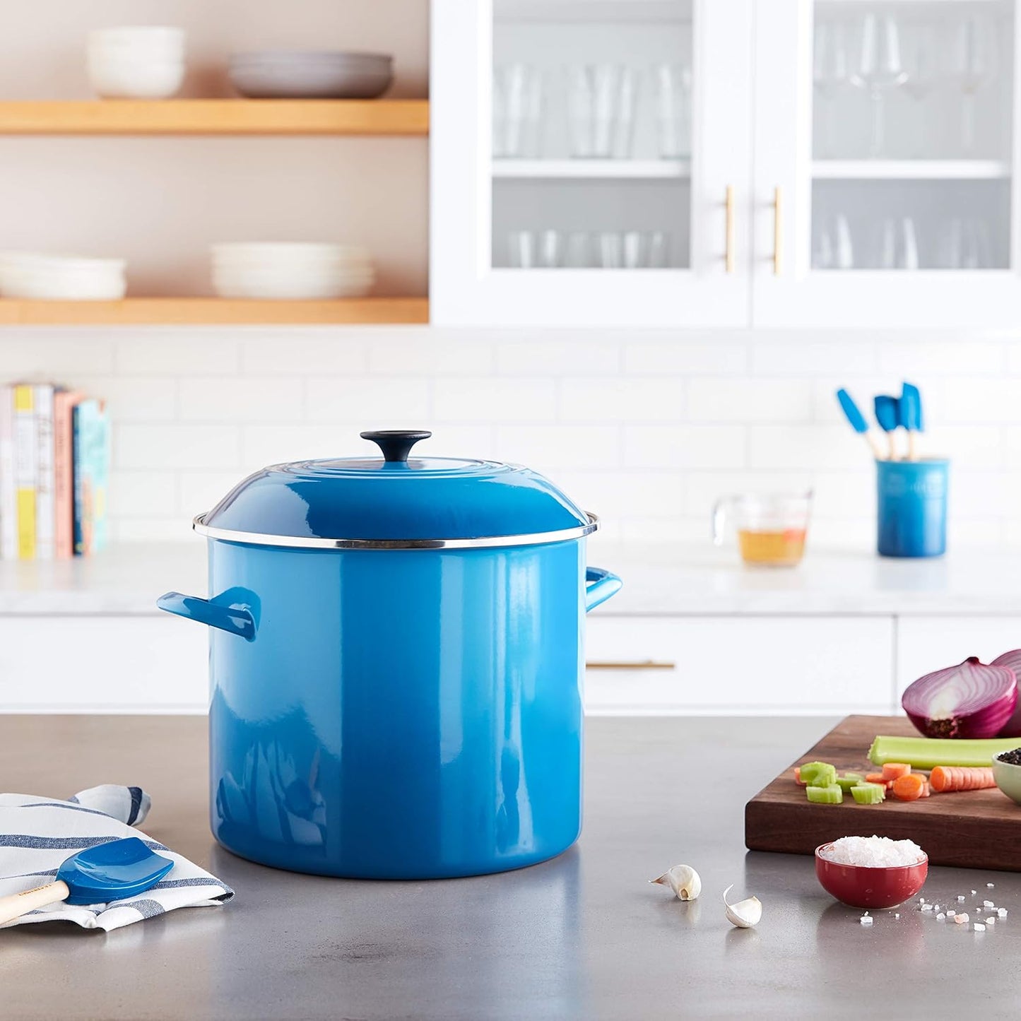 Le Creuset Enamel On Steel Stockpot, 16 qt., Marseille