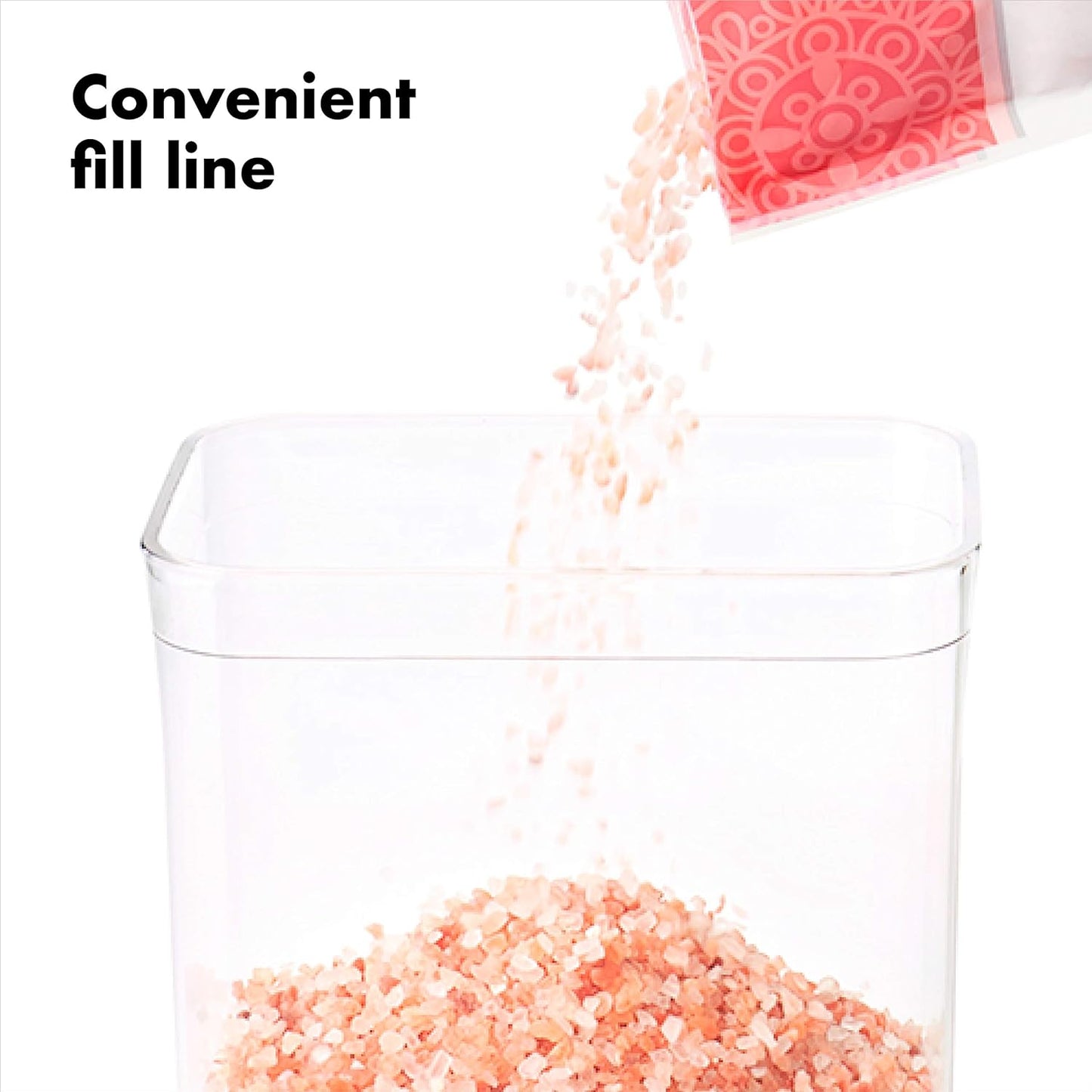 OXO Good Grips POP Container - Airtight Food Storage - Small Square Mini 0.4 Qt Ideal for baking powder, spices, dried herbs and chiles
