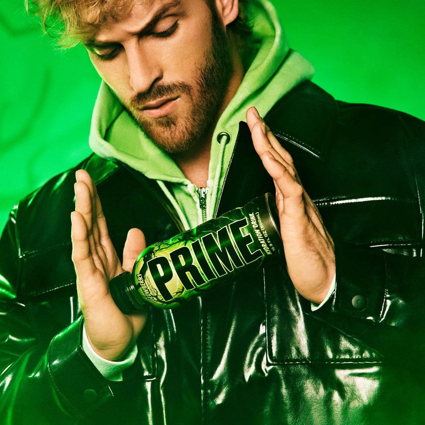 PRIME Hydration GLOWBERRY, Sports Drinks, Electrolyte Enhanced for Ultimate Hydration, 250mg BCAAs, B Vitamins, Antioxidants, Low Sugar, 16.9 Fl Oz, 12 Pack