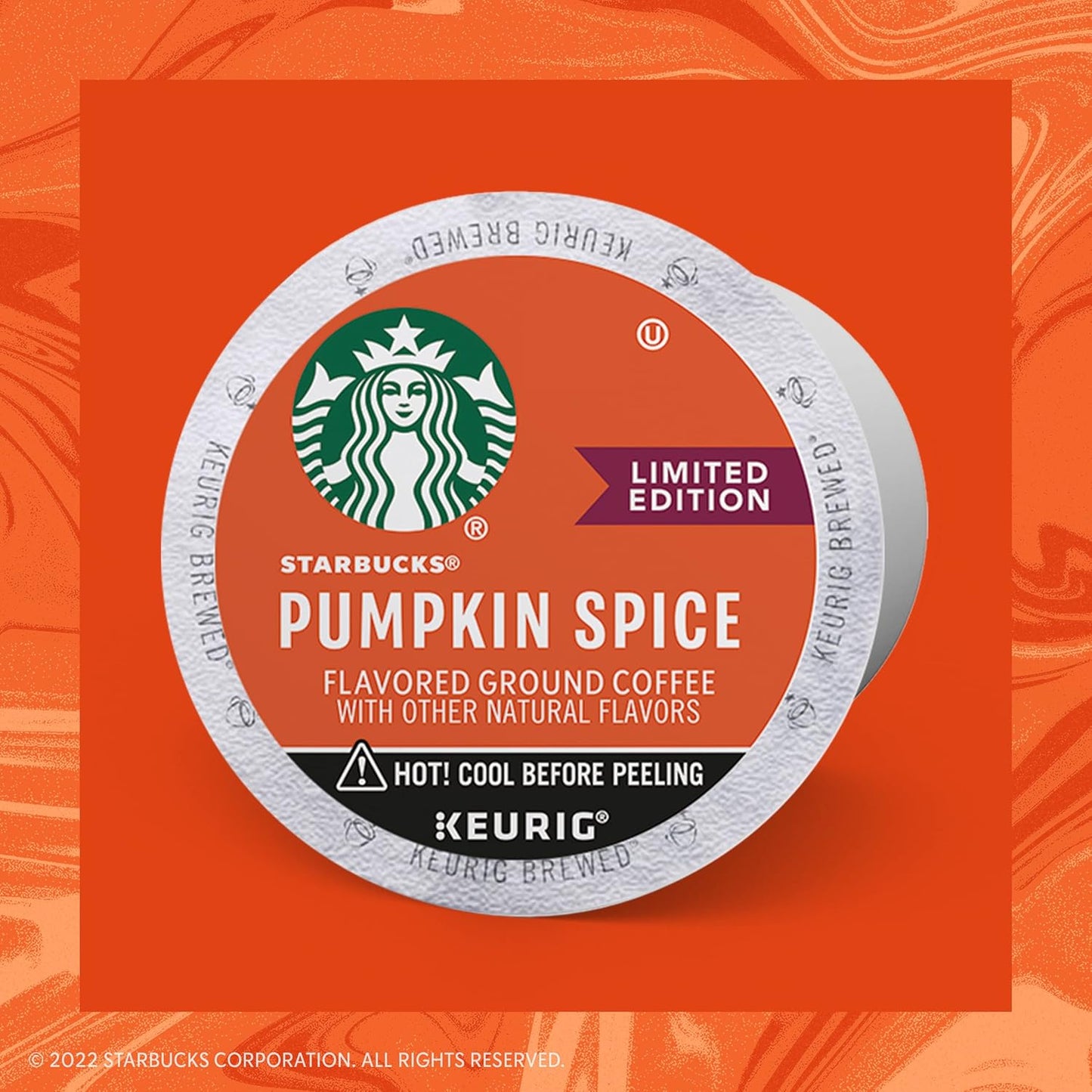Starbucks Pumpkin Spice Coffee K-Cup Pods, Limited Edition, Made without Artificial Flavors, Keurig Genuine K-Cup Pods, 10 CT K-Cups Per Box (Pack of 3 Boxes)