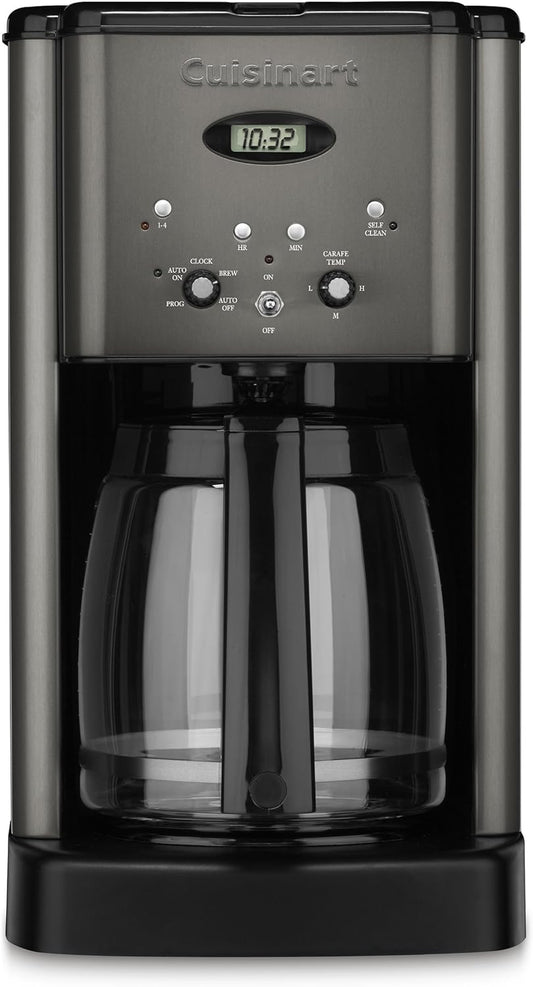 Cuisinart 12 Cup Brew Central Maker Coffee Maker, Black Stainless Steel, DCC-1200BKSNAS