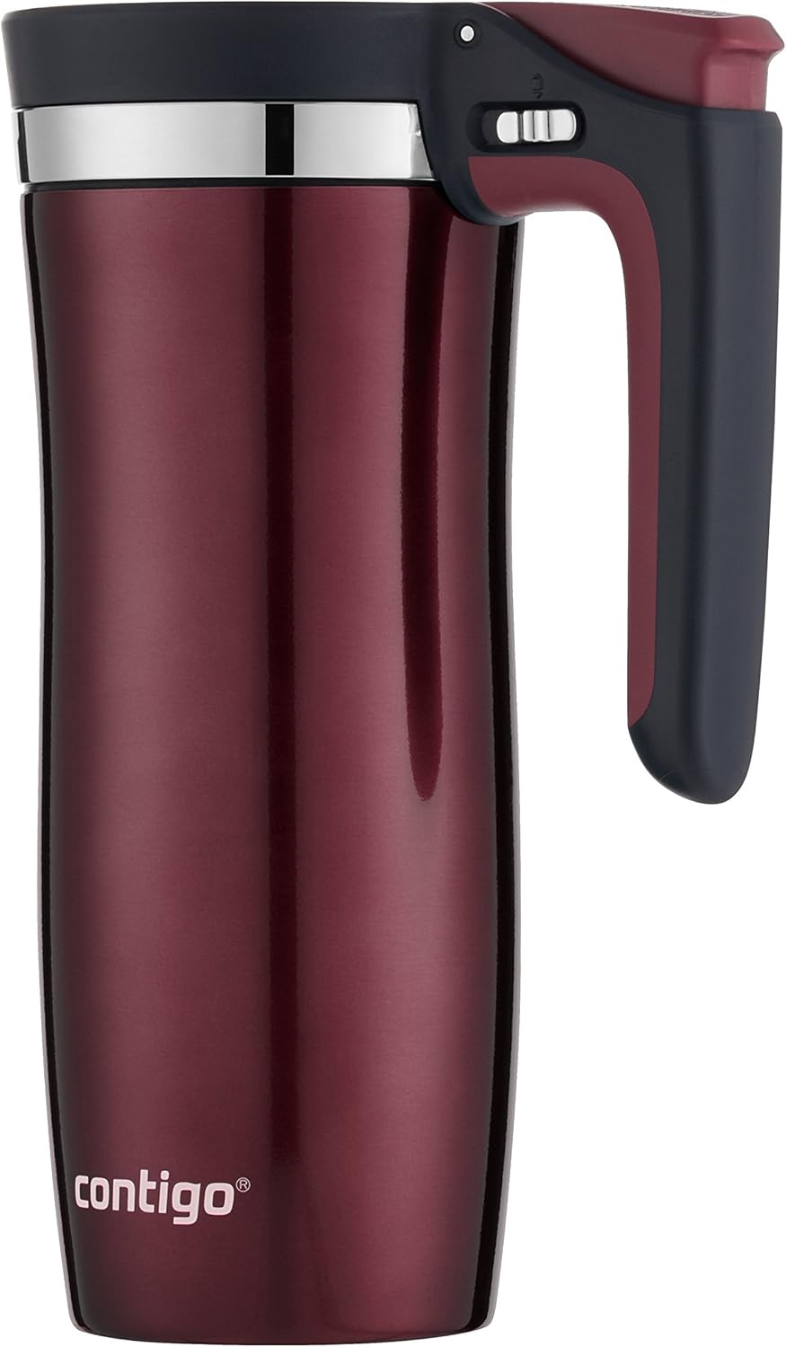 Contigo Handled AUTOSEAL Stainless Steel Travel Mug with Easy-Clean Lid 16oz.