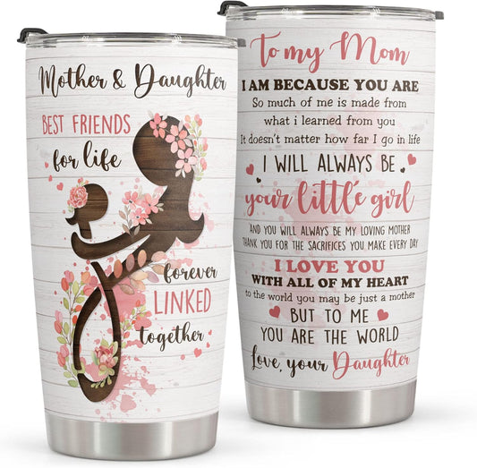 Macorner Mothers Day, Birthday Gifts for Mom Nana From Daughter - Gifts For Grandma - Stainless Steel Tumbler 20oz