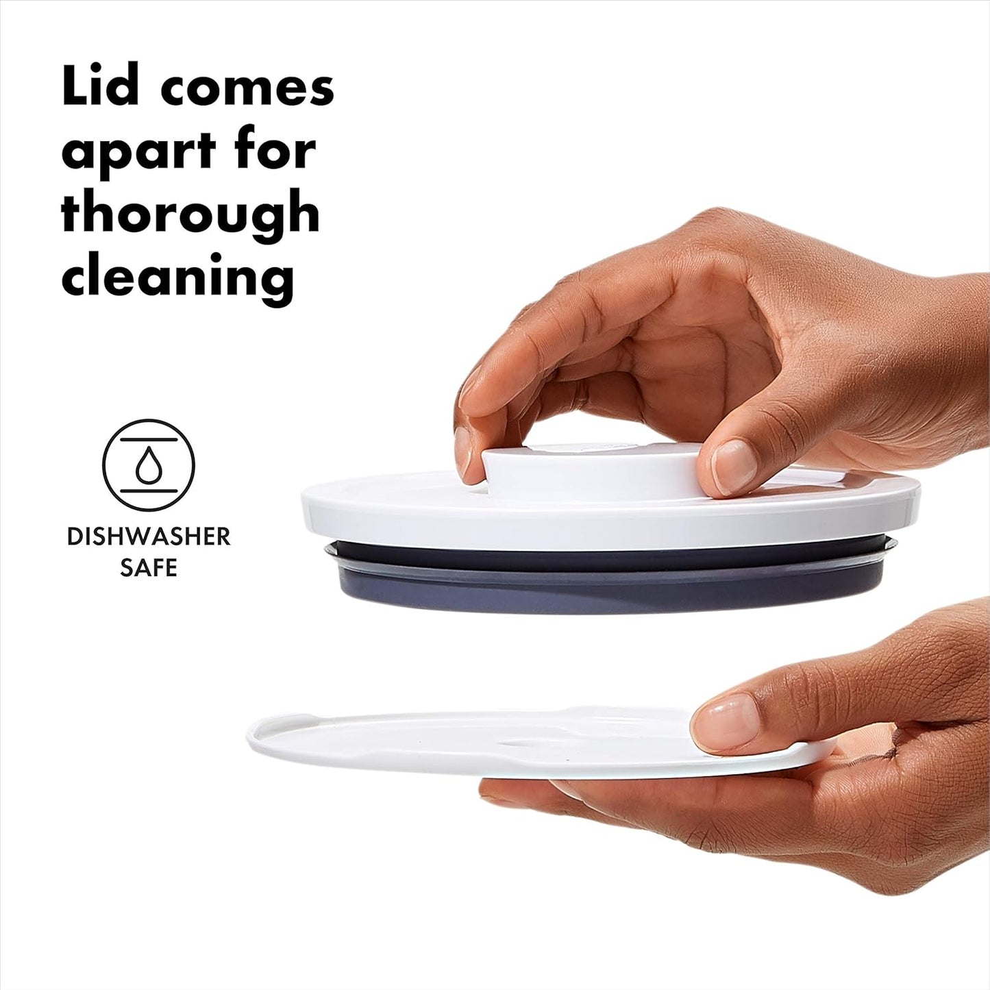 OXO Good Grips Round POP Container– 3.3 Qt for rice, pasta and more, White