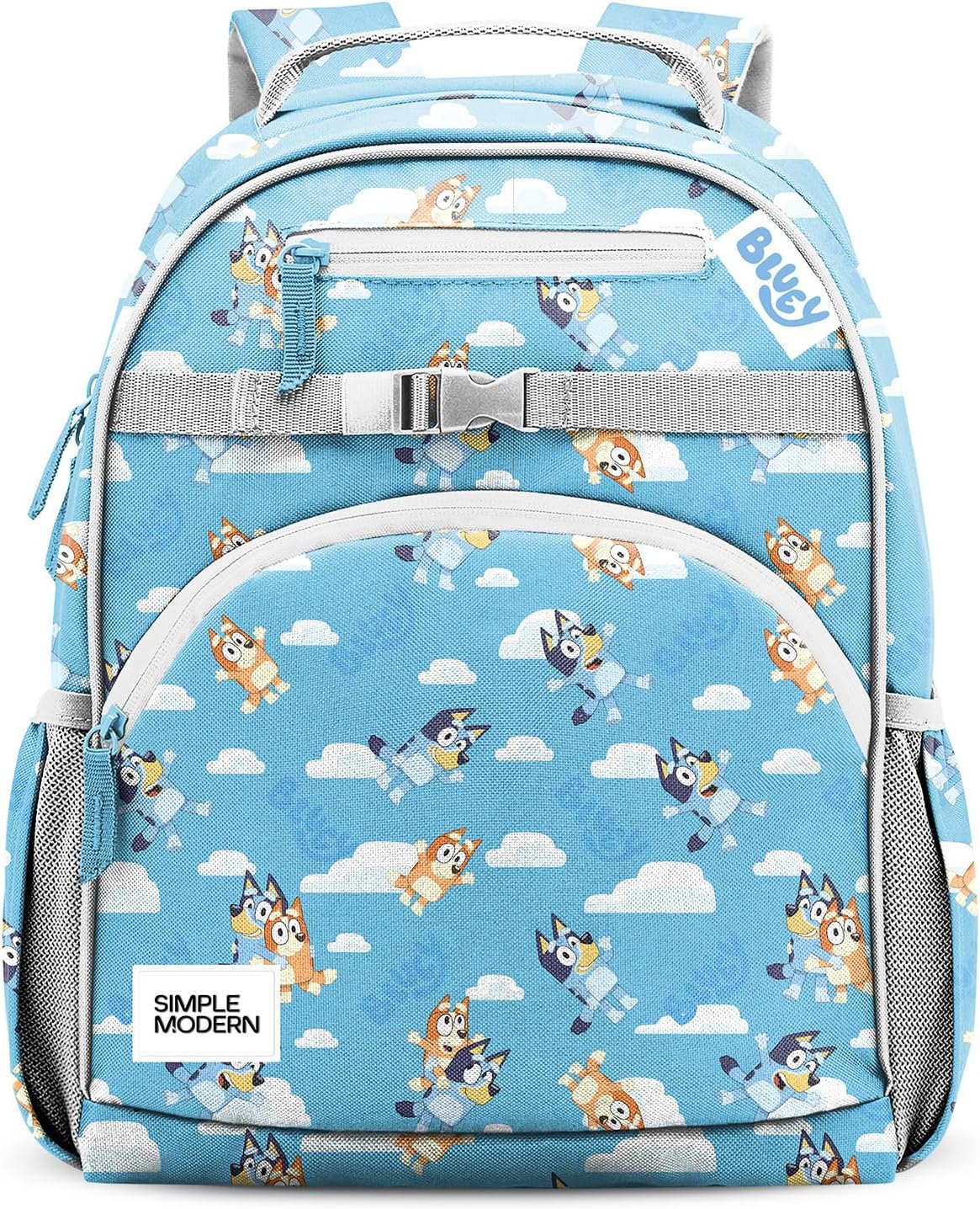 Simple Modern Large Bluey Kids Backpack for School Girls and Boys | Elementary Backpack for Teen | Fletcher Collection | Kids - 16" tall | Bluey Sky