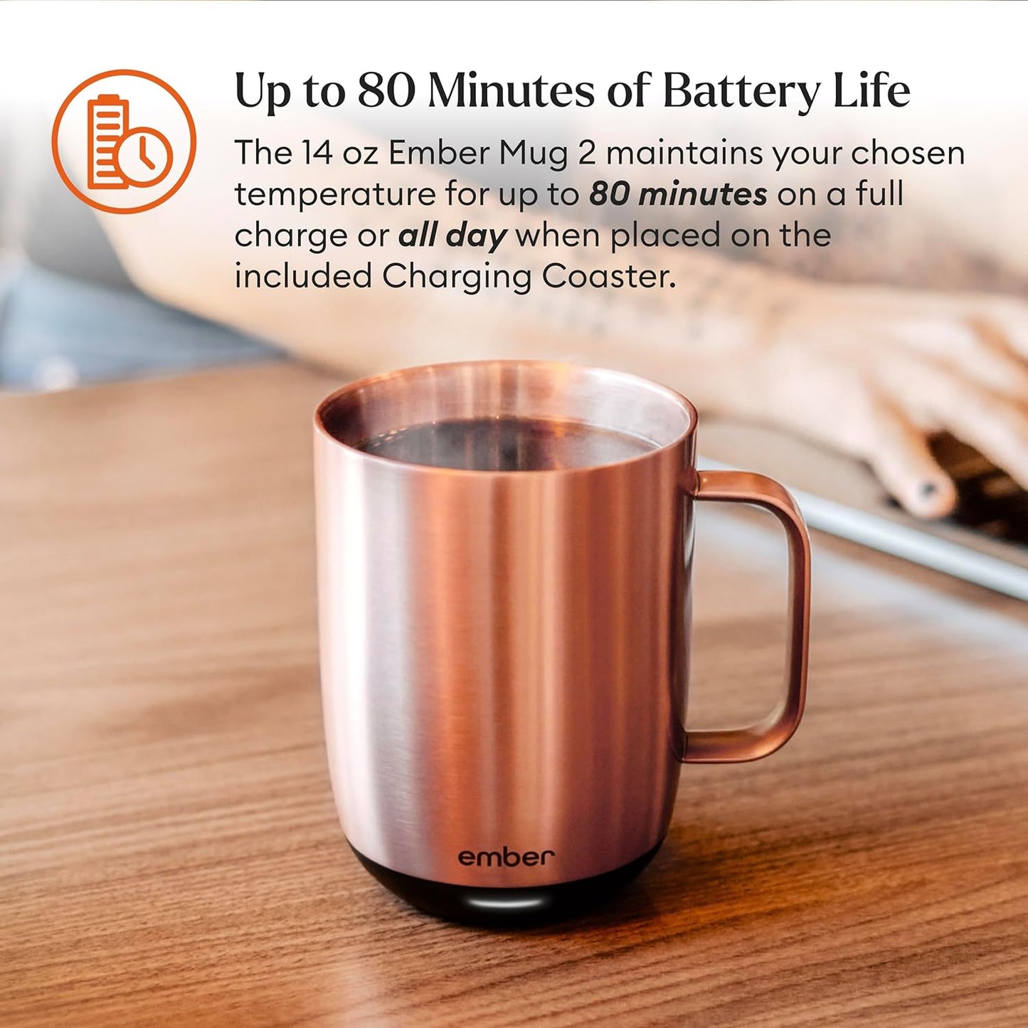 Ember Mug² Temperature Control Smart Mug 14oz - Rose Gold