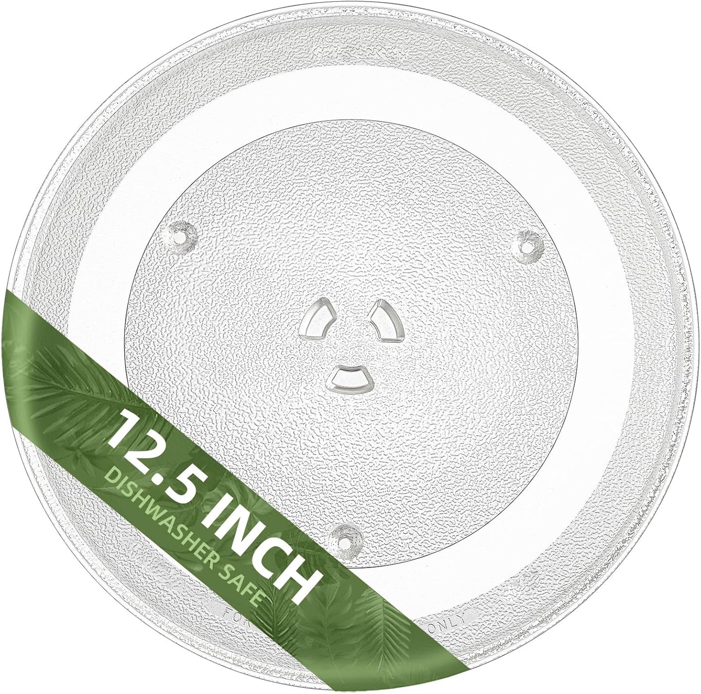 12.5" Microwave Glass Plate Compatible with GE WB39X10003 Samsung DE74-20015G and Maytag 12 1/2" Microwave Glass Turntable - Replace Hotpoint Microwave Turntable Plate