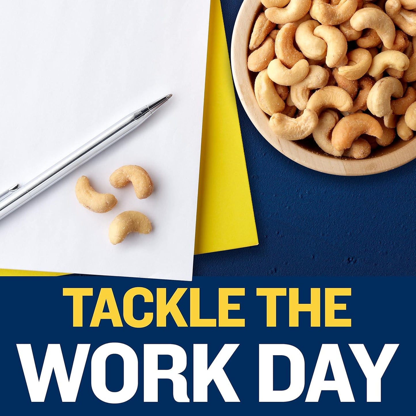 PLANTERS Deluxe Lightly Salted Cashews, Party Snacks, Plant-Based Protein, Quick Snack for Adults, After School Snack, Flavored with Sea Salt, Kosher, 1lb 2.25oz (Pack of 2)