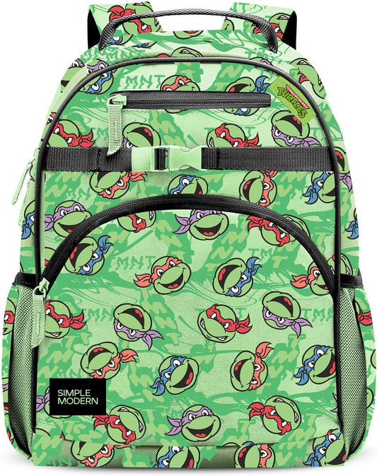 Simple Modern Large Teenage Mutant Ninja Turtles Kids Backpack for School Girls and Boys | Elementary Backpack for Teen | Fletcher Collection | Kids - 16" tall | TMNT Mutant Ooze