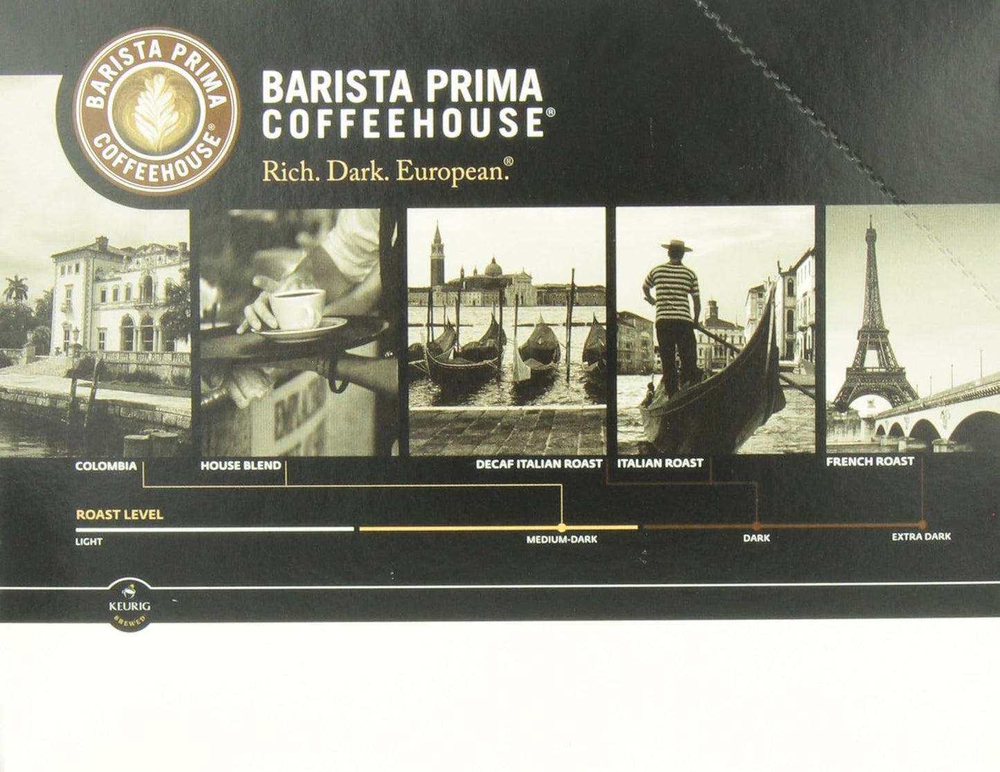 Barista Prima Decaf Coffee, Italian Roast, Rich. Dark. European., 24- Count K-Cup