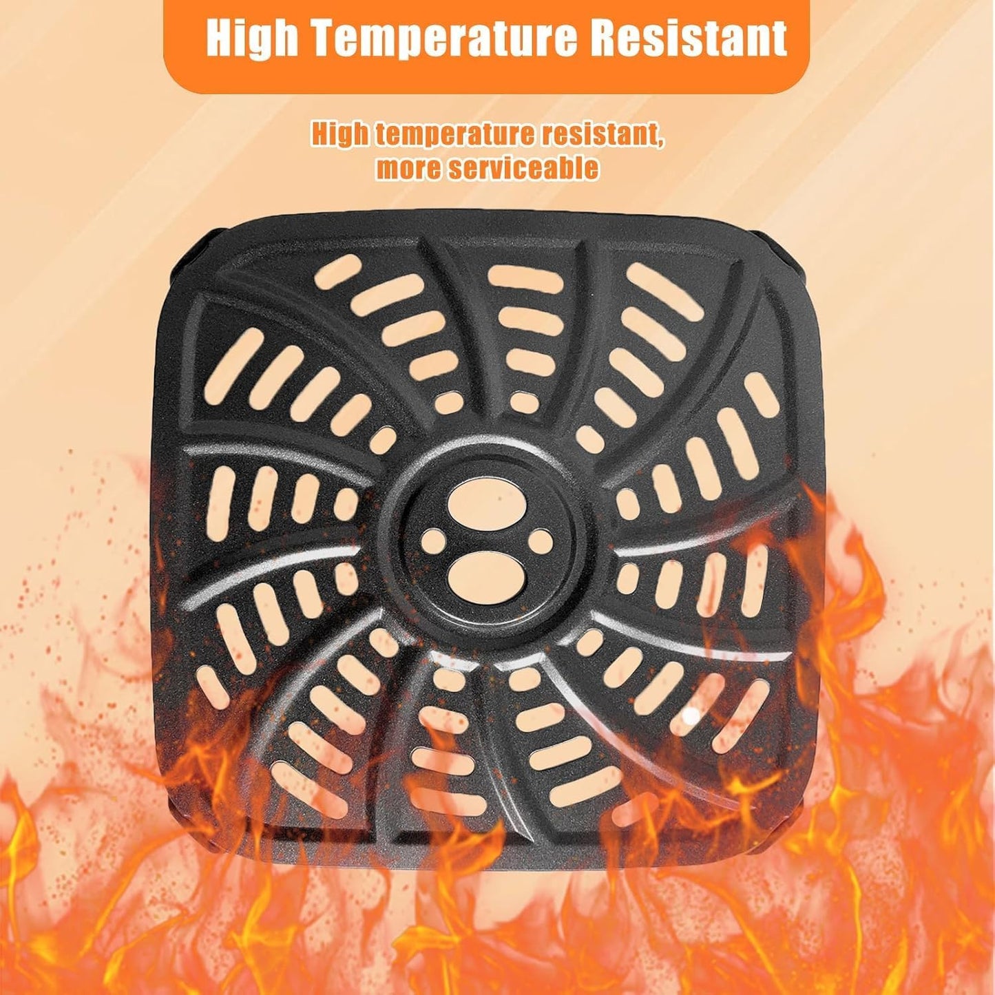 4QT Air Fryer Grill Pan for Gourmia GAF414 Digital Air Fryers, Upgraded Air Fryer Grill Crisper Plate Tray Rack Insert Grate Grid Shelf for 4QT Gourmia Air Fryer, Nonstick, Dishwasher Safe