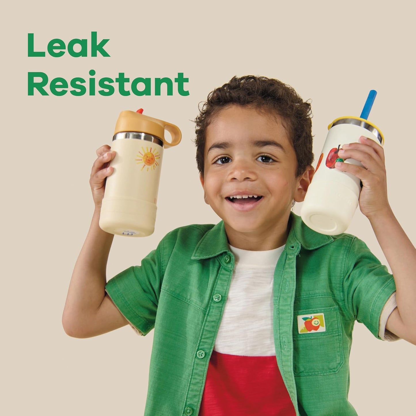 Hydro Flask Kids Water Bottle for School - Stainless Steel and Insulated with Straw Cap - 12 Oz World of Eric Carle™ Fruit