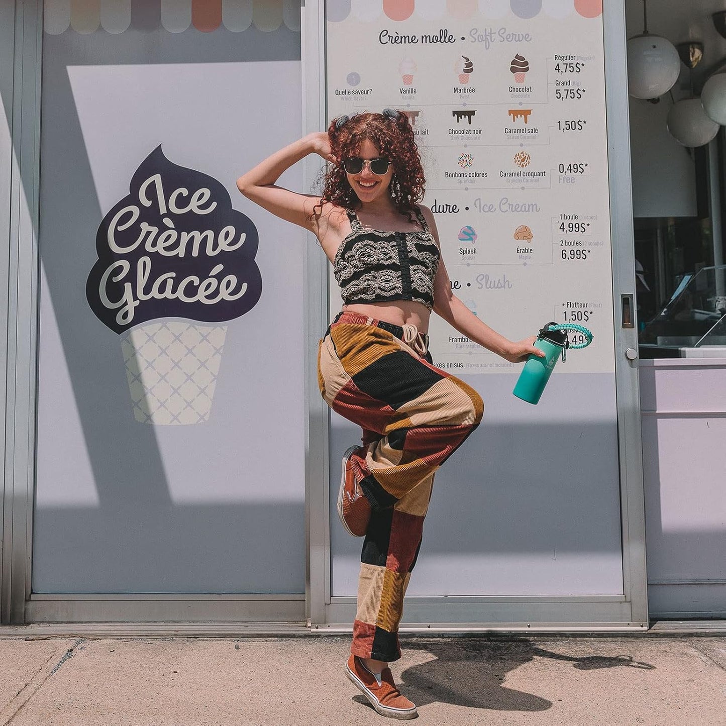 Farsea Insulated Water Bottle With Paracord Handle, Protective Silicone Boot and 2 Lids (Straw Lid & Spout Lid), Stainless Steel Water Bottle Wide Mouth, Double Wall Sweat-Proof BPA-Free, 18 oz