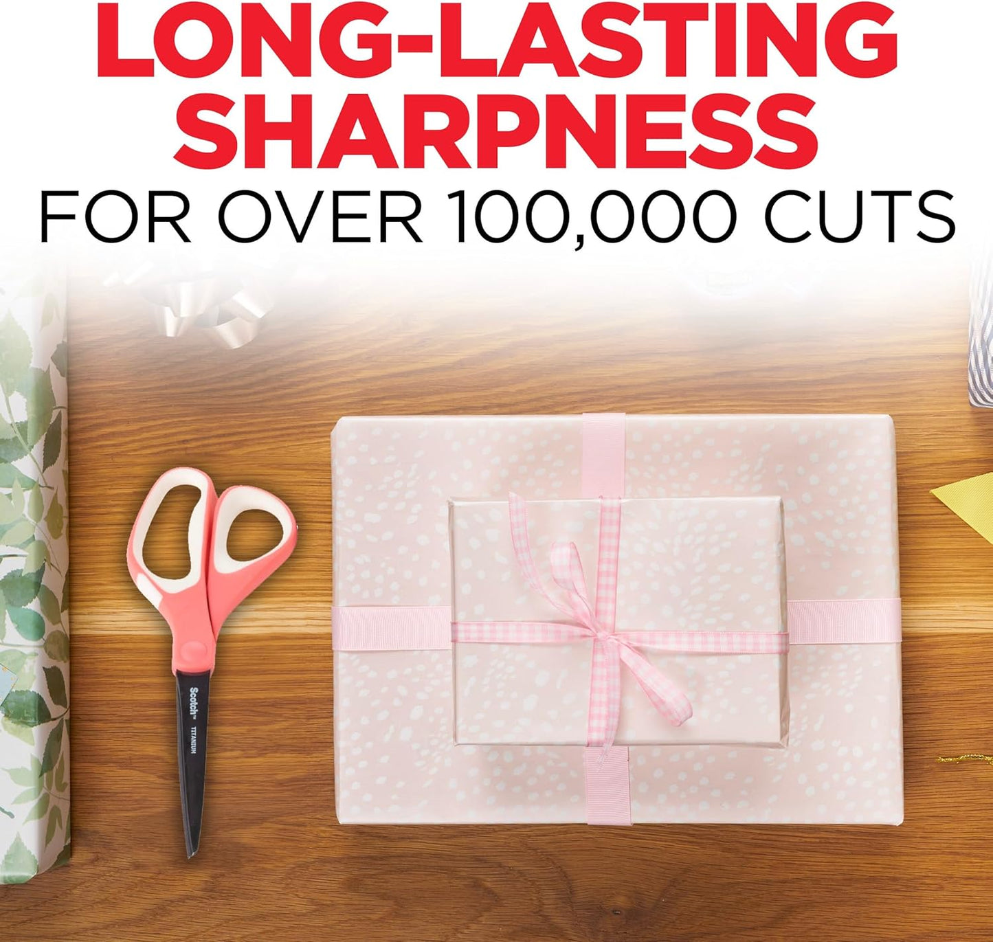 Scotch Brand Precision Ultra Edge Scissors, Left- or Right-Handed, 8 Inch, 3-Pack