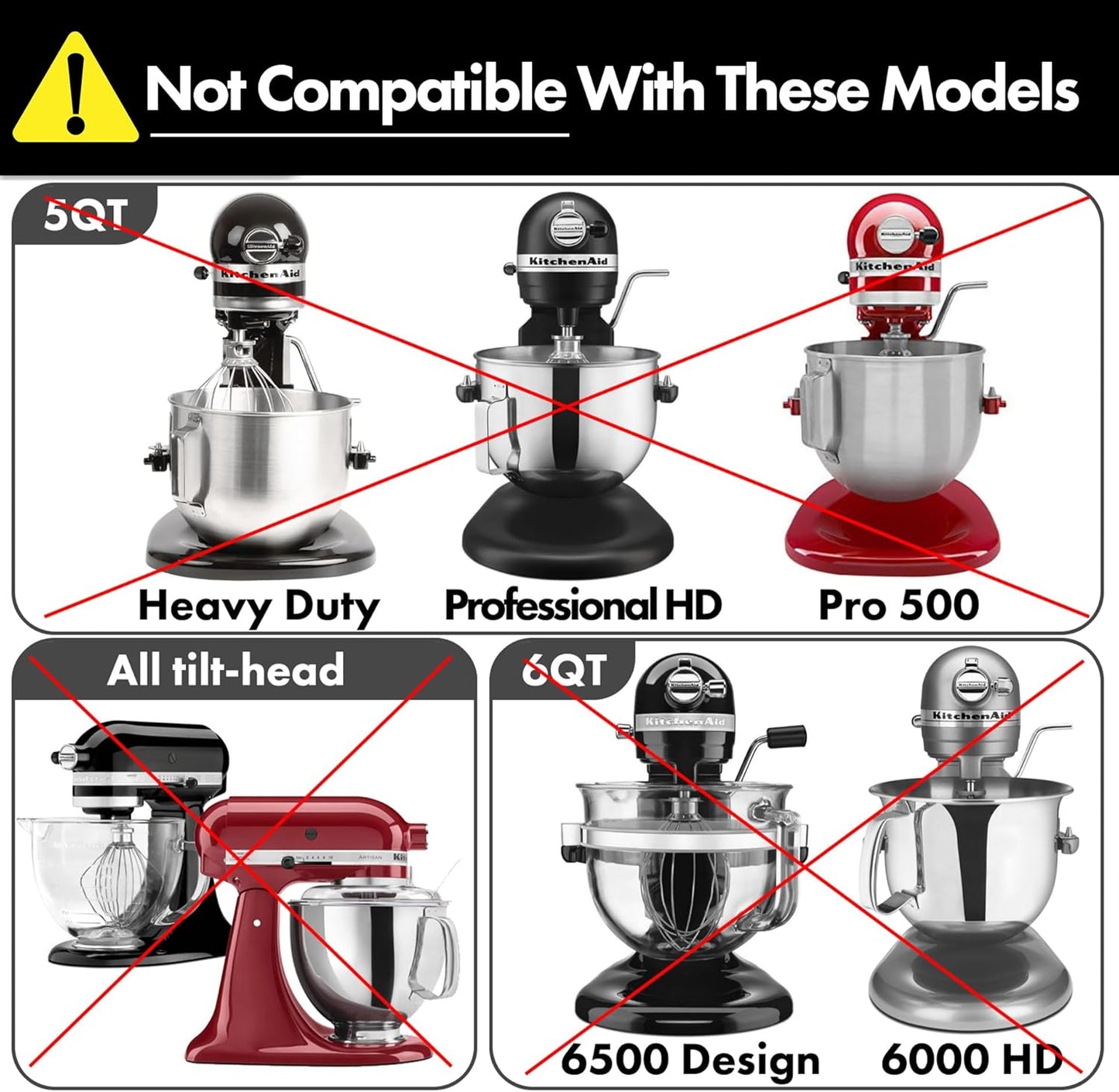 Flat Beater Replacement for KitchenAid 5plus/6 Qt. Bowl-Lift Stand Mixers/Polished 18/8 Stainless Steel Paddle Accessories/No coating/Dishwasher Safe/Replacement for KN256CBT