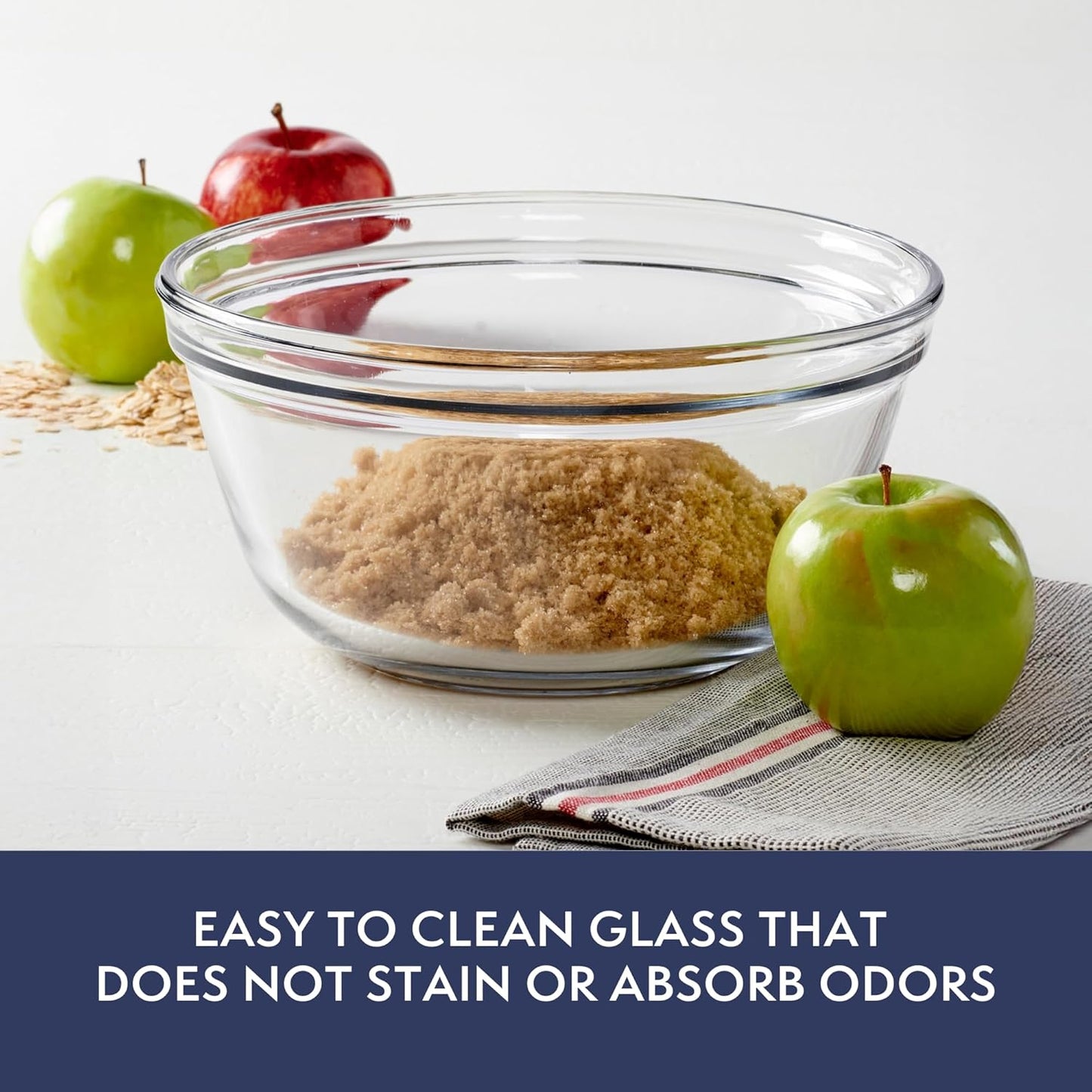 Anchor Hocking Glass Mixing Bowl, 1-Quart