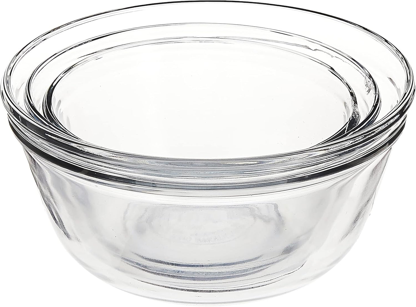 Anchor Hocking Anchor 3-Piece Glass Mixing Bowl Set, Clear