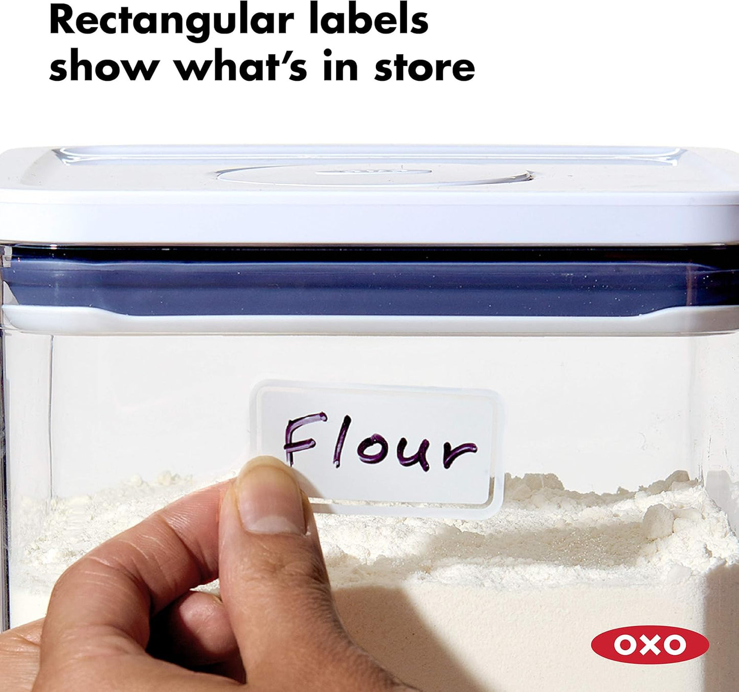 OXO Good Grips POP Container Removable Labels,White
