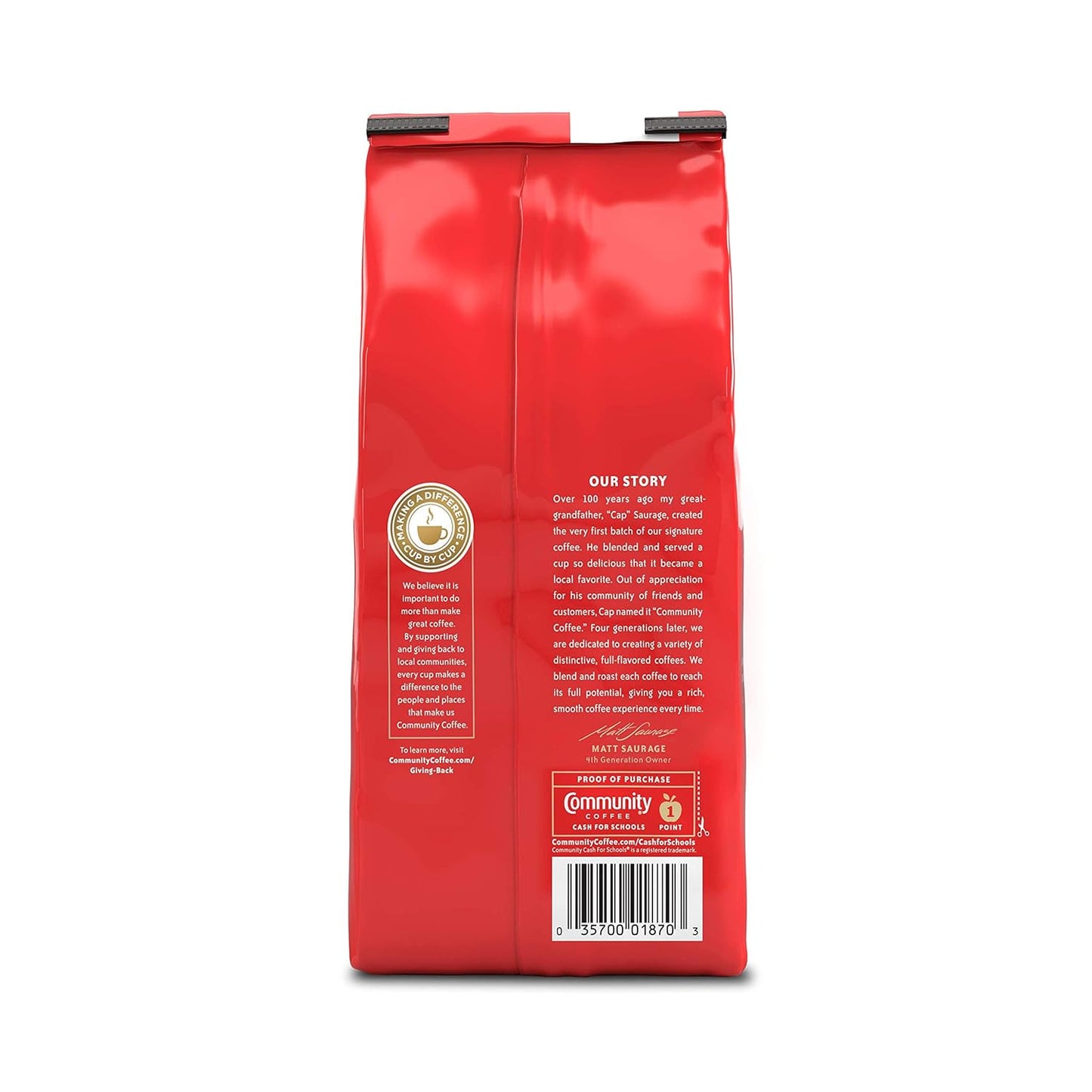 Community Coffee Premium Ground Coffee, French Vanilla Flavored, Medium Roast, 12 Ounce (Pack of 3)