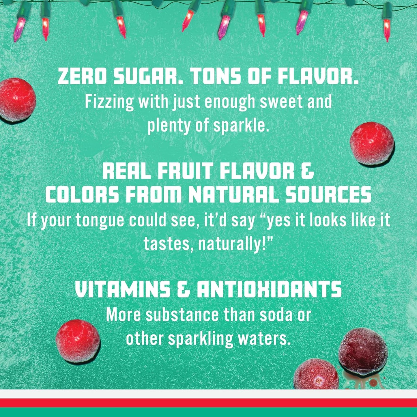 Sparkling Ice, Winter Variety Pack, Flavored Sparkling Water, Zero Sugar, with Vitamins and Antioxidants, 17 fl oz, 12 count (Cranberry Frost, Winter Punch, Apple Cider and Ginger Lime)