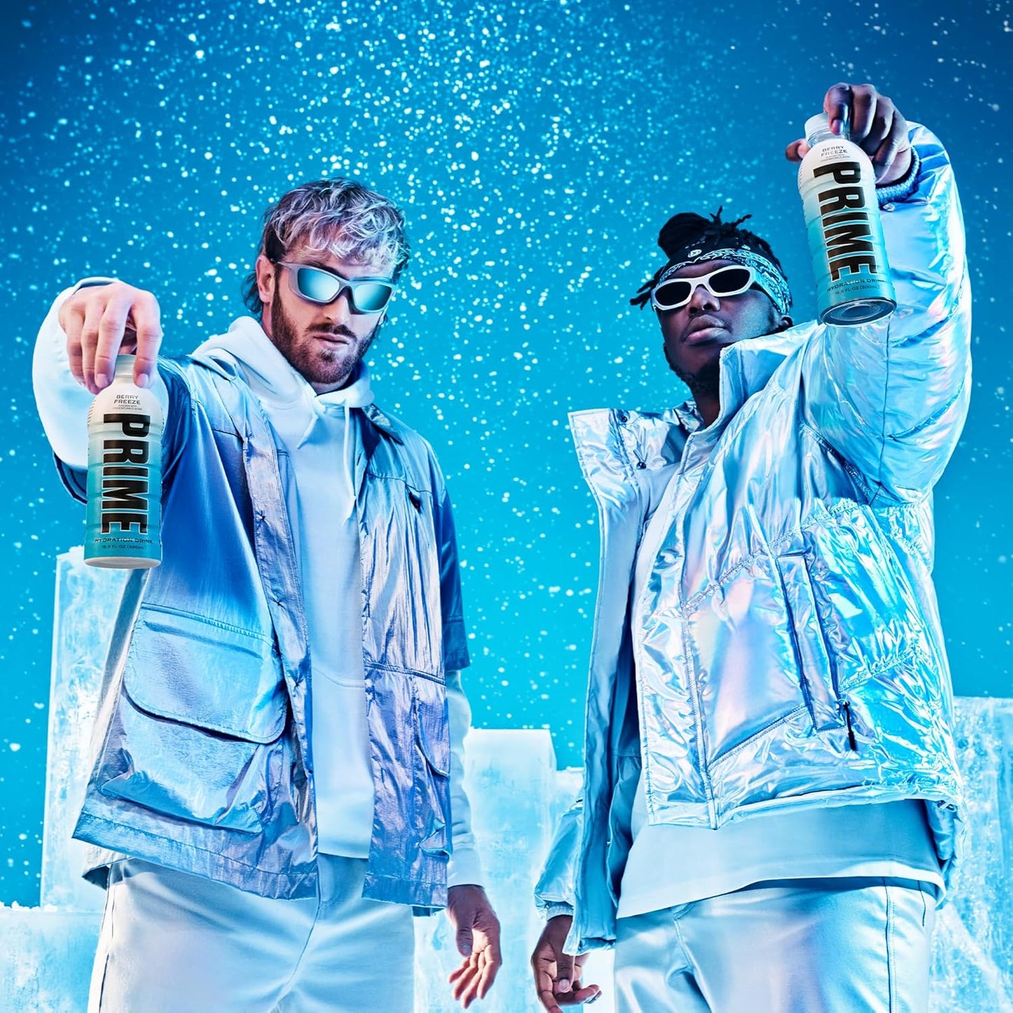 PRIME Hydration BERRY FREEZE, Sports Drinks, Electrolyte Enhanced for Ultimate Hydration, 250mg BCAAs, B Vitamins, Antioxidants, Low Sugar, 16.9 Fl Oz, 12 Pack