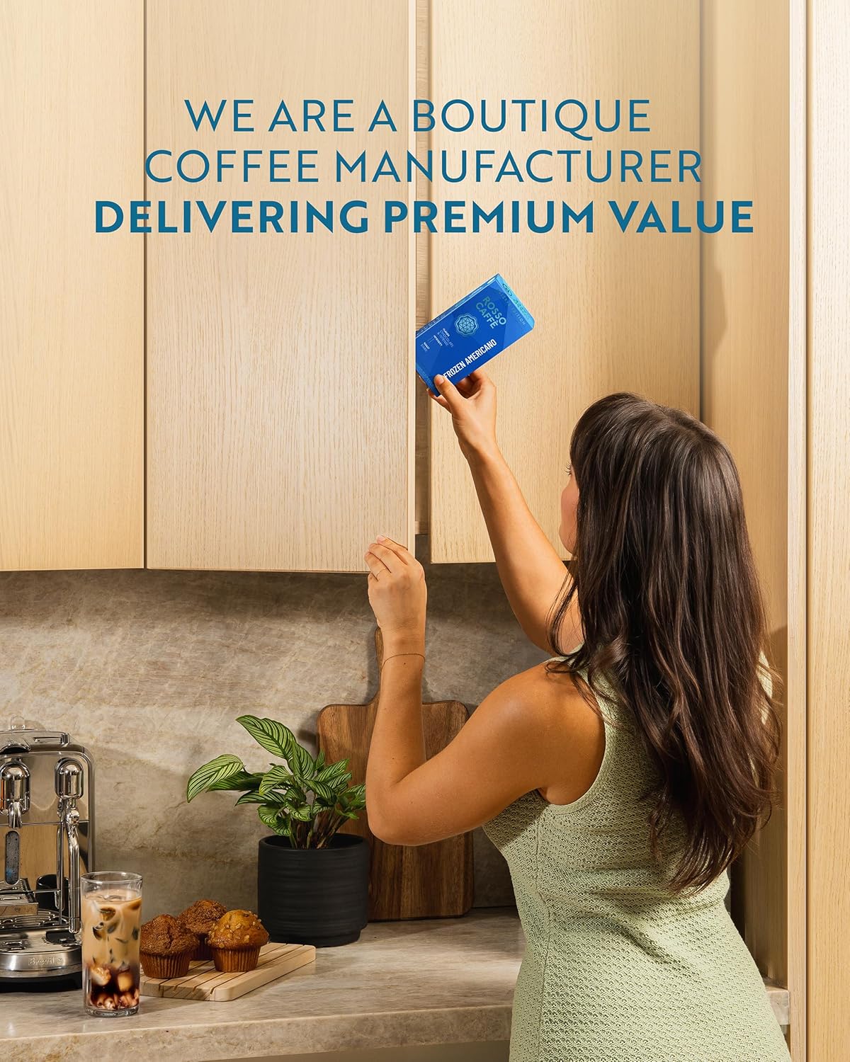 ROSSO CAFFÈ Espresso Coffee Pods for Nespresso Original Machines - 80 Capsules Ice Pack, 2 Rich and Smooth Flavors, Perfect for Iced Summer Coffee - Made in Italy