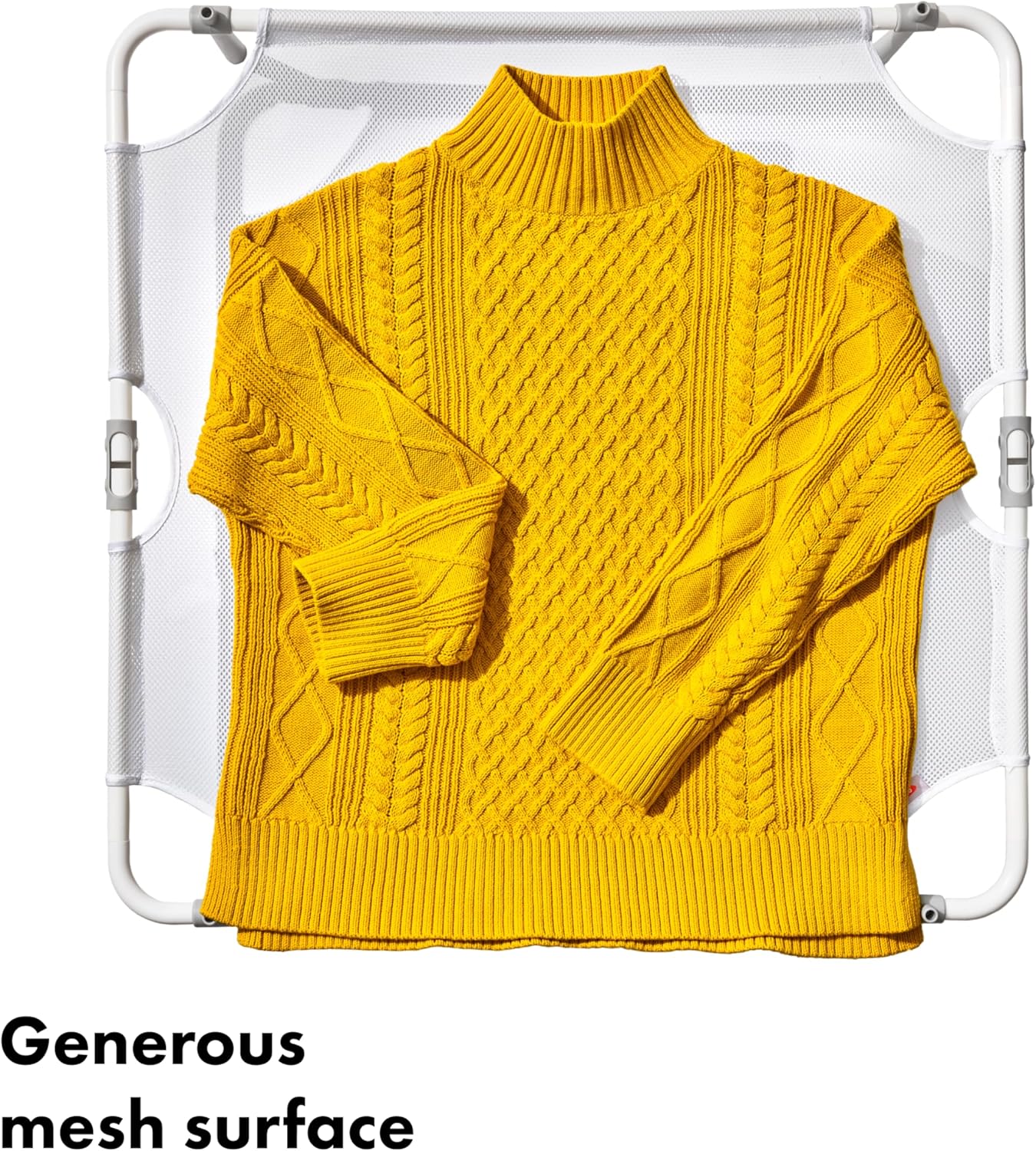 OXO Good Grips Folding Sweater Dryer, White, 26" sq. x 4-1/2" h