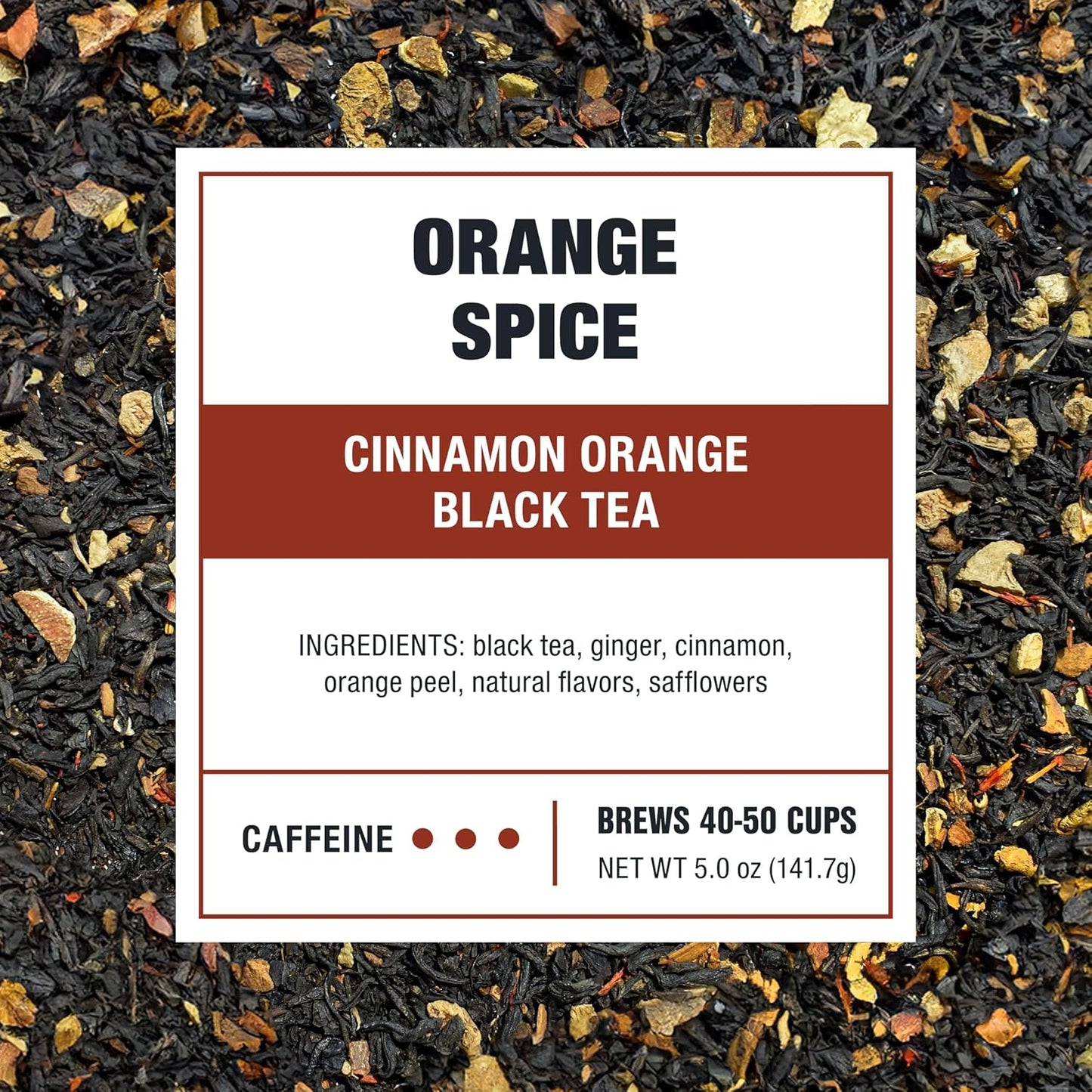 Tiesta Tea - Orange Spice Tea, Loose Leaf, Cinnamon Orange Black Tea, Premium High Caffeine Tea Blend, Make Hot or Iced & Up to 50 Cups, 5 oz Refillable Tin
