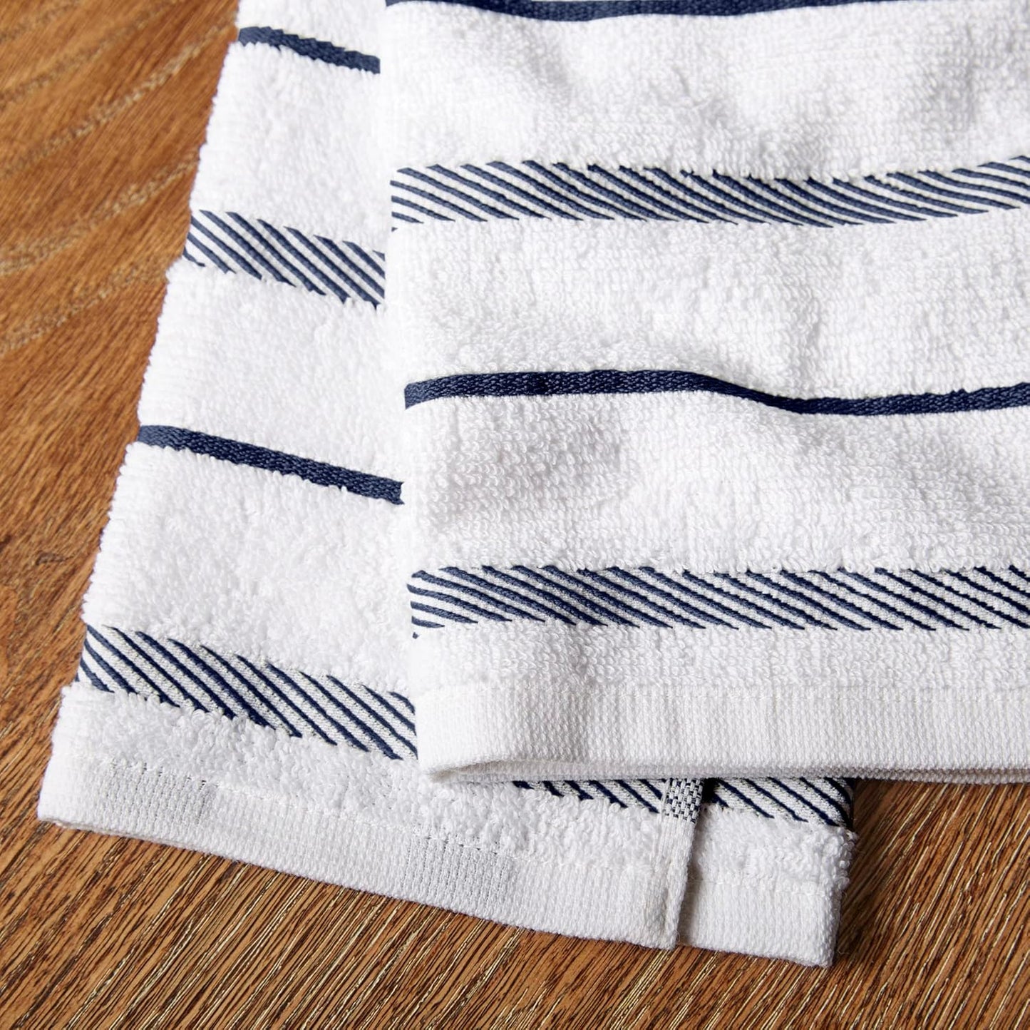 KitchenAid Albany Kitchen Towel 4-Pack Set, Blue Willow/White, 16"x26"
