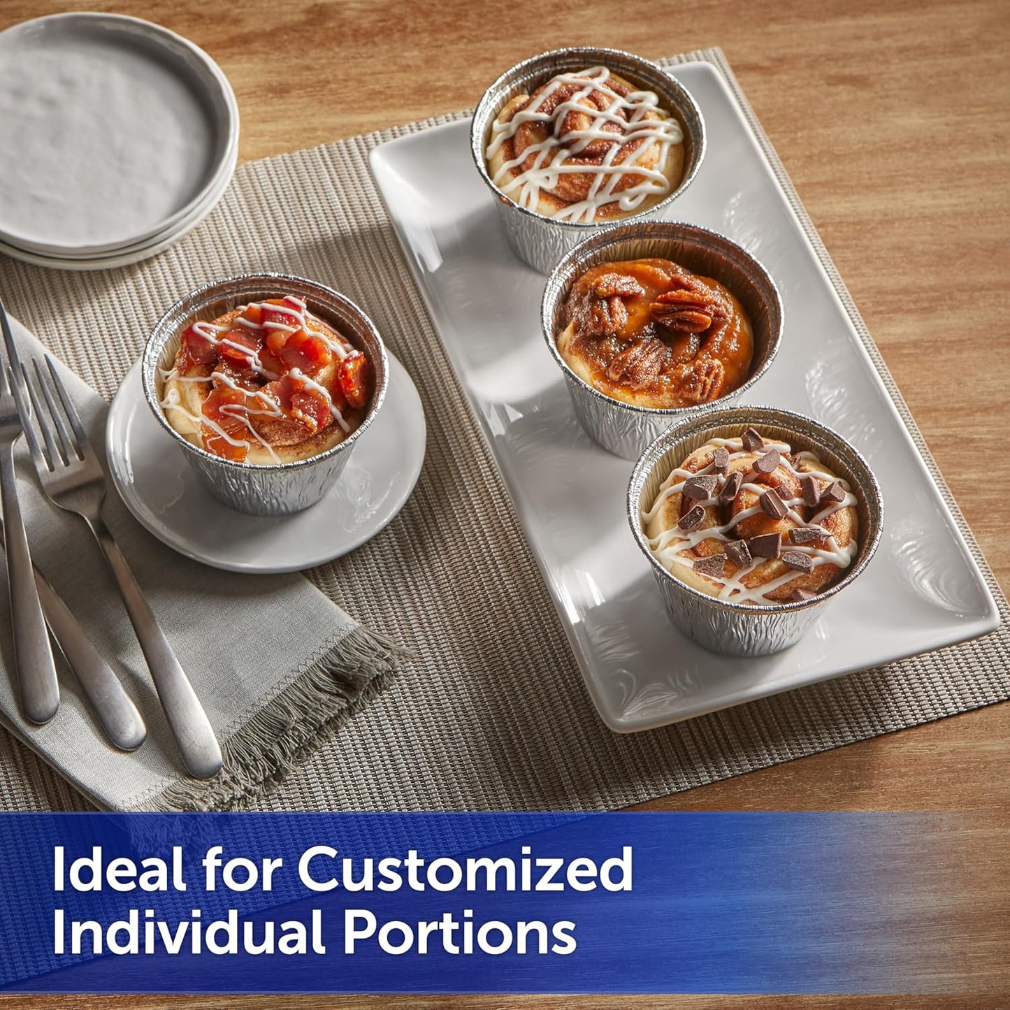 Reynolds Kitchens Air Fryer Cups, Easily Cook Individual Air Fryer Food and Non-Traditional Foods, Great for Meal Prepping and Picky Eaters, Oven-Safe and Grill-Safe, 10 Pack, 8 fl oz.