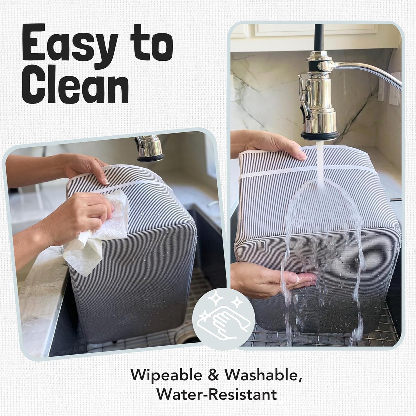 Lily Miles Baby Diaper Caddy - Organizer Tote for Infant Boy or Girl - Baby Shower Basket - Nursery Must Haves - Registry Favorites - Newborn Caddie Car Travel - Gray/Mint, Extra Large