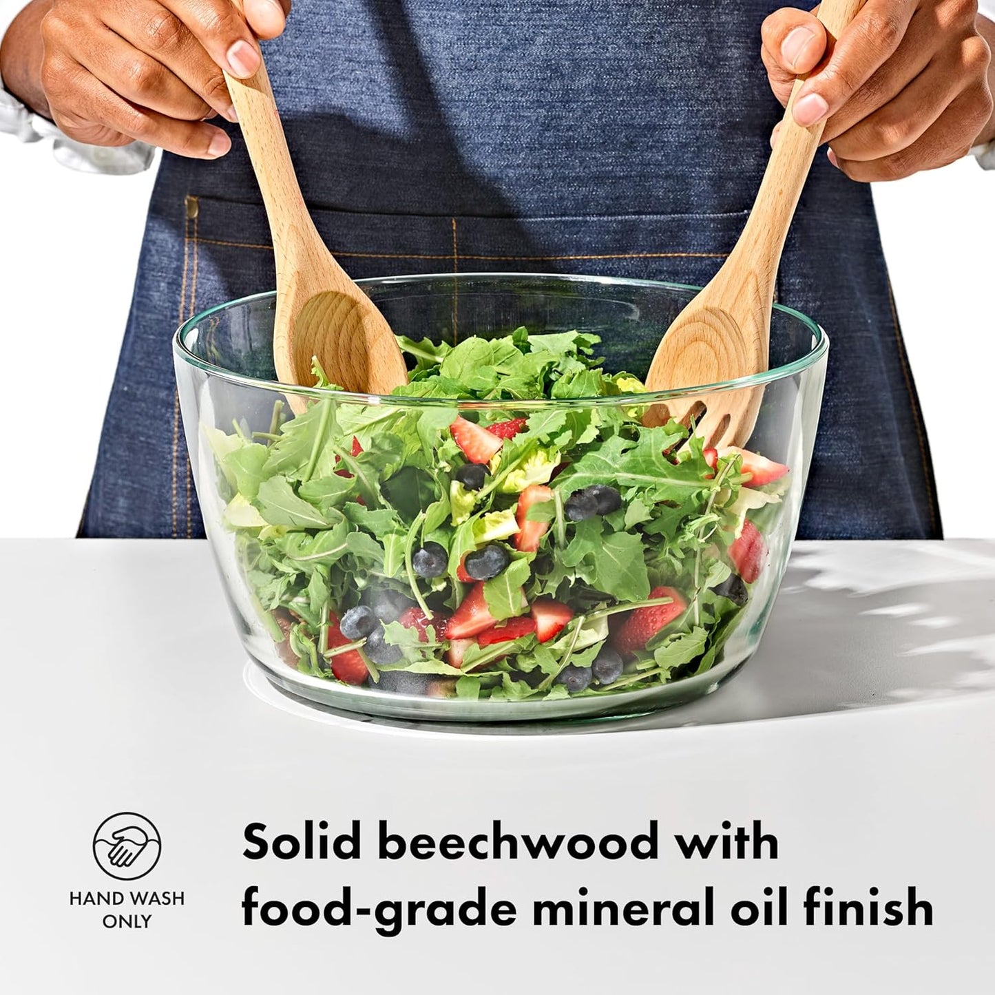 OXO Good Grips Beechwood Salad Servers – 2-Piece Set