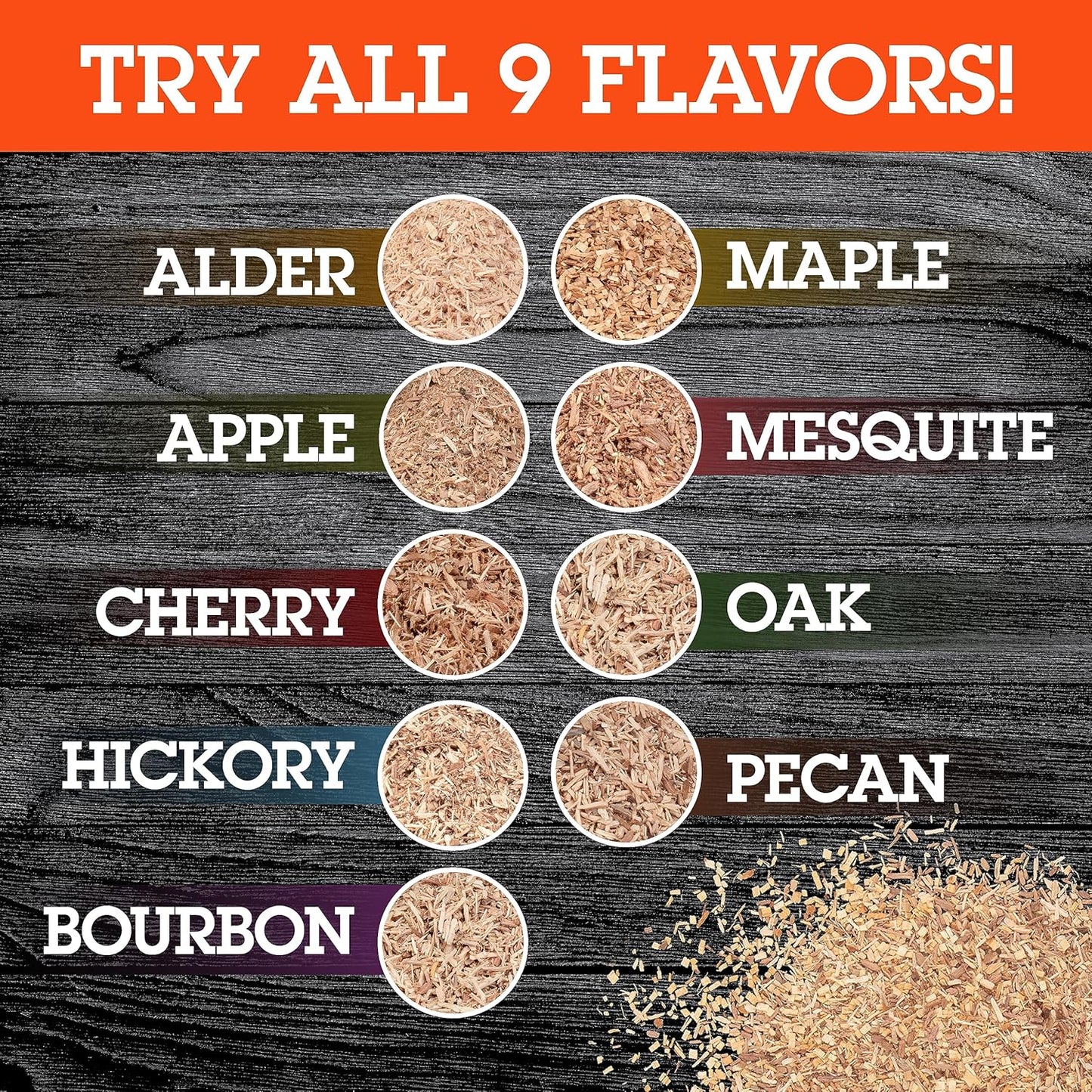 Camerons All Natural Extra Fine Hickory BBQ Wood Chips - 260 Cu. In. Bag, Approx 2 Pounds- Kiln Dried Sawdust Shavings for Cocktail Smoking Guns, Smokers, Smoke Boxes - Barbecue Grilling Gifts for Men